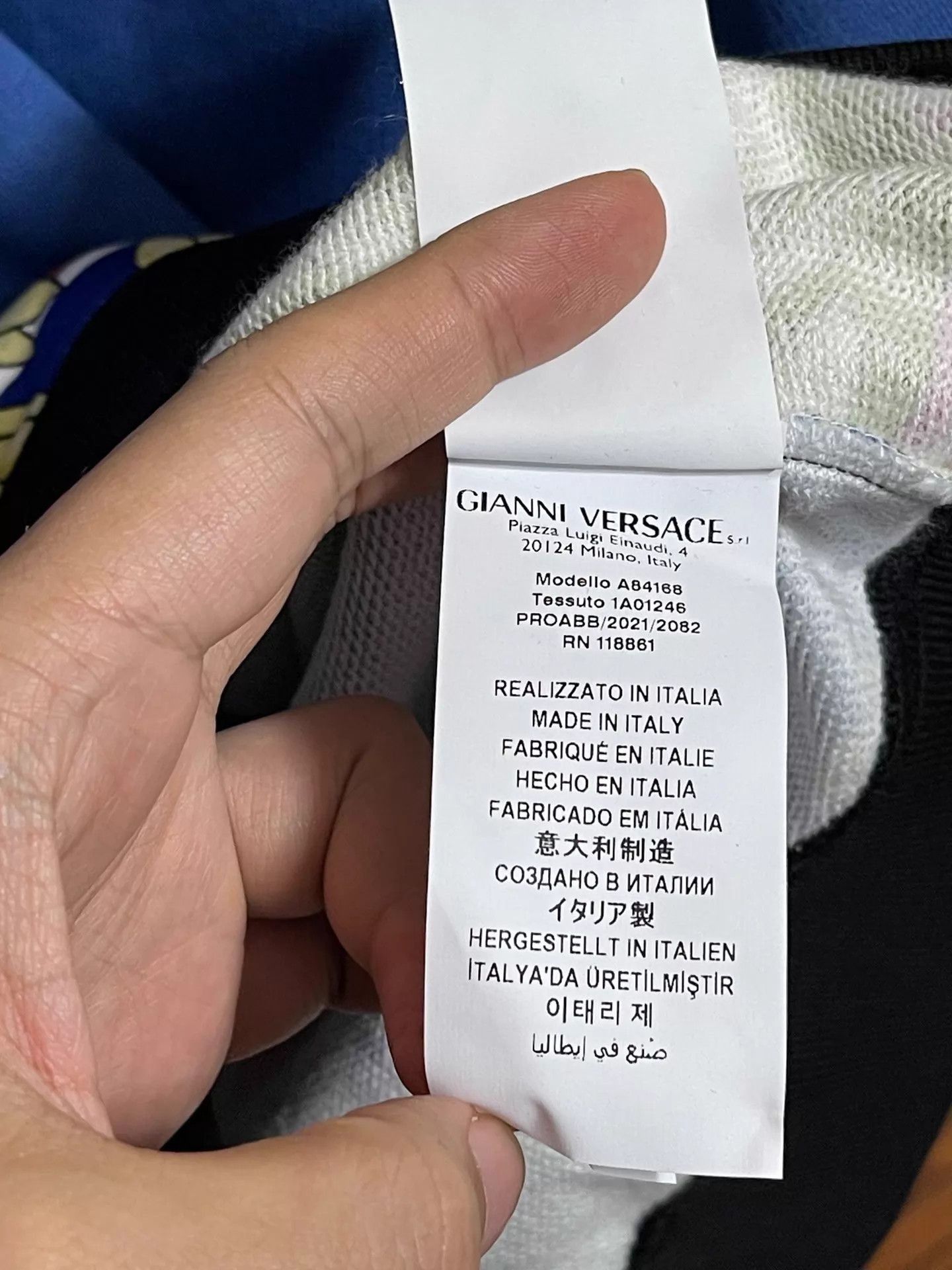 Versace Multi-Color Printed Long Sleeve Sweatshirt XS Size US XS / EU 42 / 0 - 8 Thumbnail