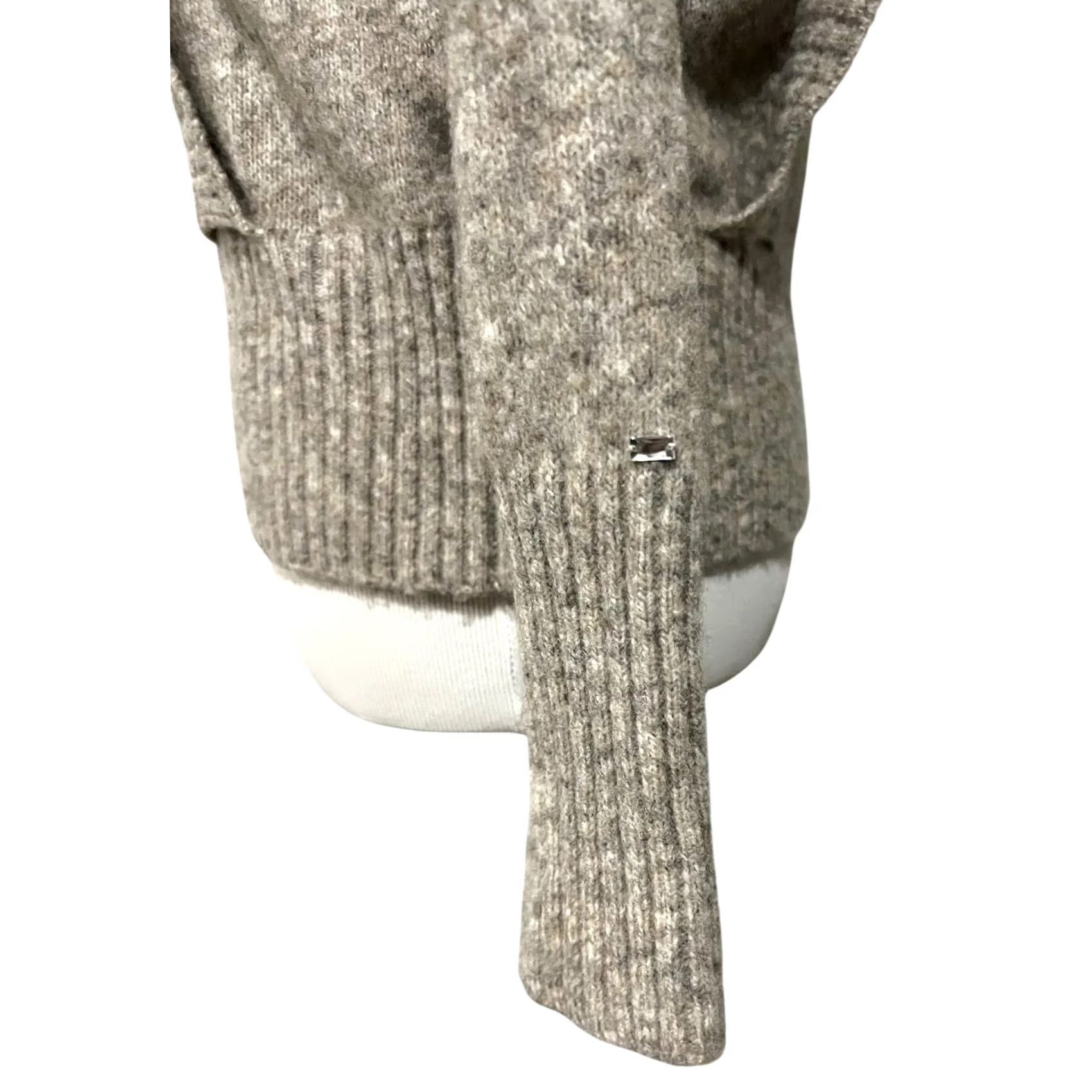 Vintage Katrin Uri Women’s Sweater Pullover Wool Blend Taupe Gray Mock Neck Sz M Pullover Wool Blend Gray Womens Sweater M Size M / US 6-8 / IT 42-44 - 4 Thumbnail