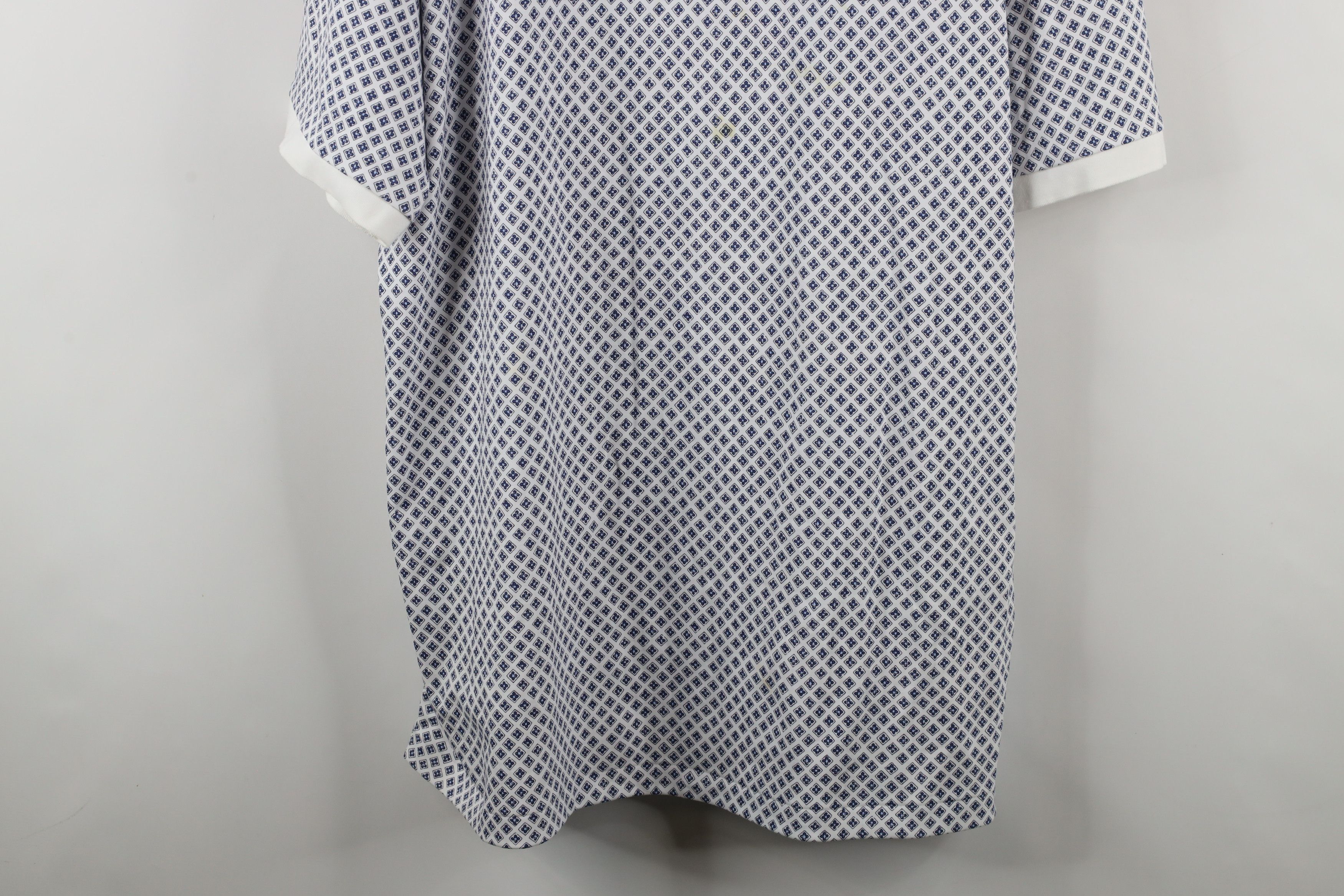 Ralph Lauren × Vintage Vintage Ralph Lauren Diamond Print Collared Polo Shirt Size US XXL / EU 58 / 5 - 3 Thumbnail