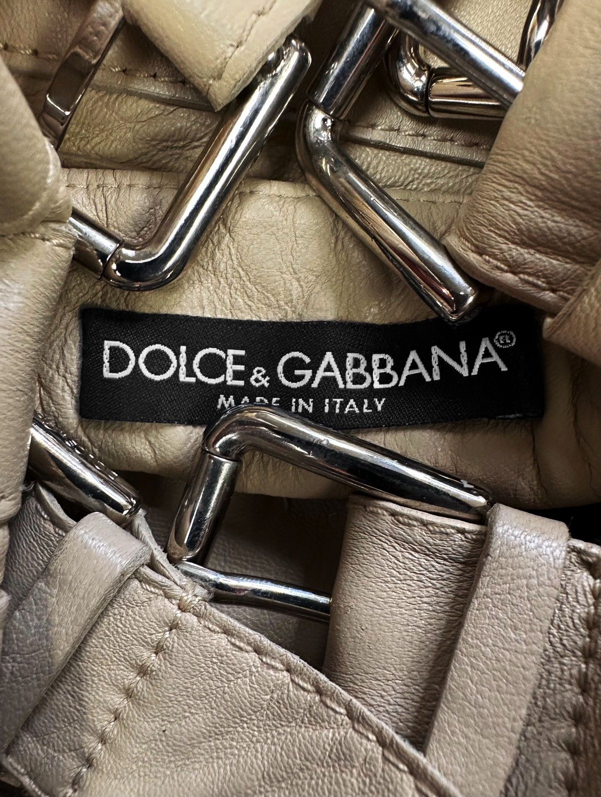 Dolce & Gabbana SS03 Dolce & Gabbana ‘Sex’ Lambskin Leather Belt Skirt Size 28" / US 6 / IT 42 - 3 Thumbnail