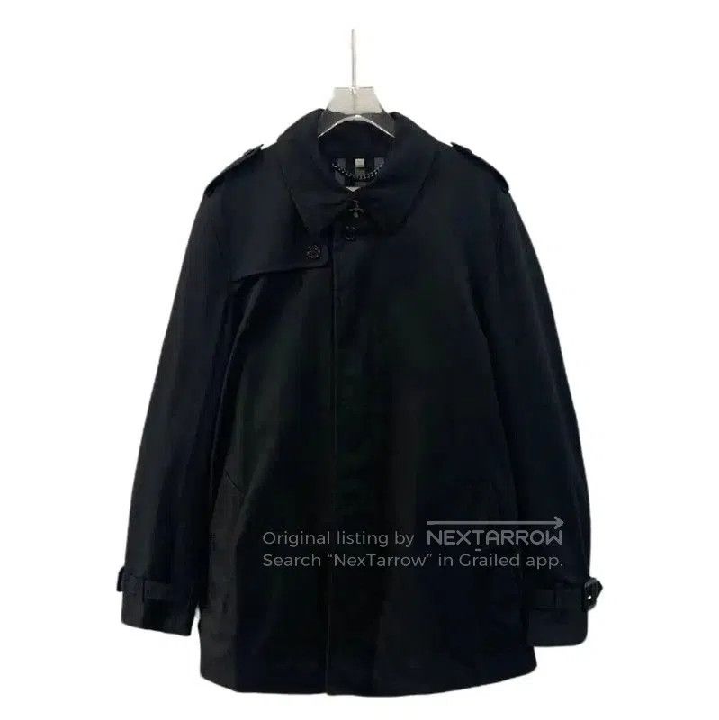 Burberry Burberry Men's Black Polyester Trench Coat. Size US XL / EU 56 / 4 - 1 Thumbnail