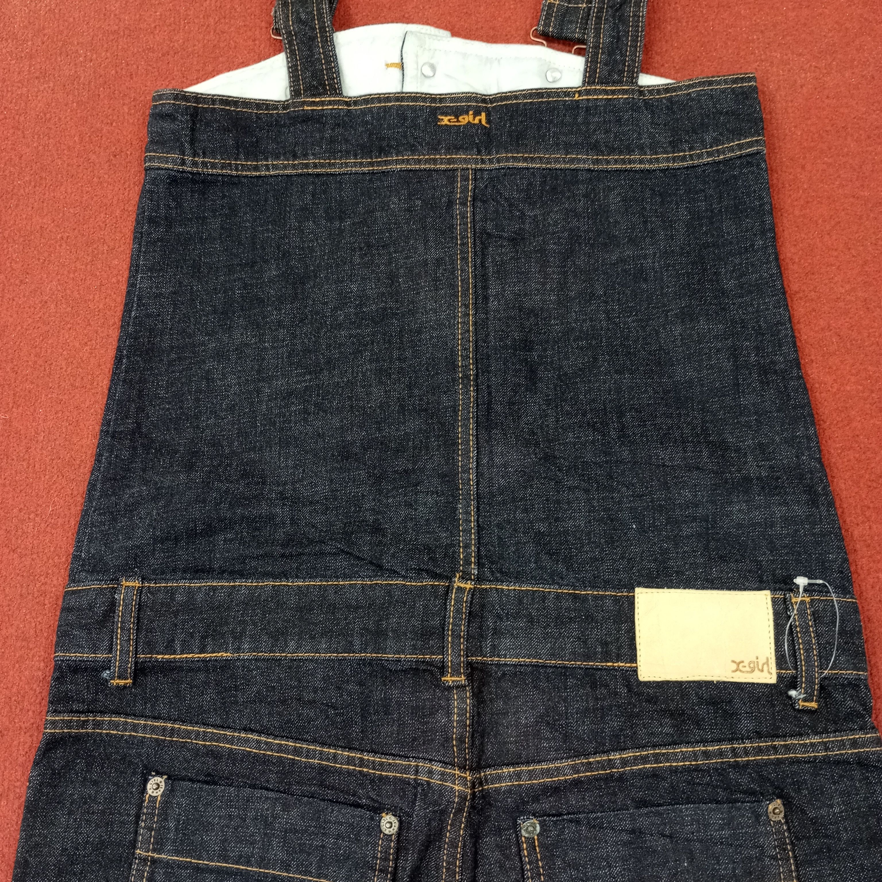 Other X-Girl Japanese Streetwear Style Overall Jeans c235n13 Size US 35 - 7 Thumbnail