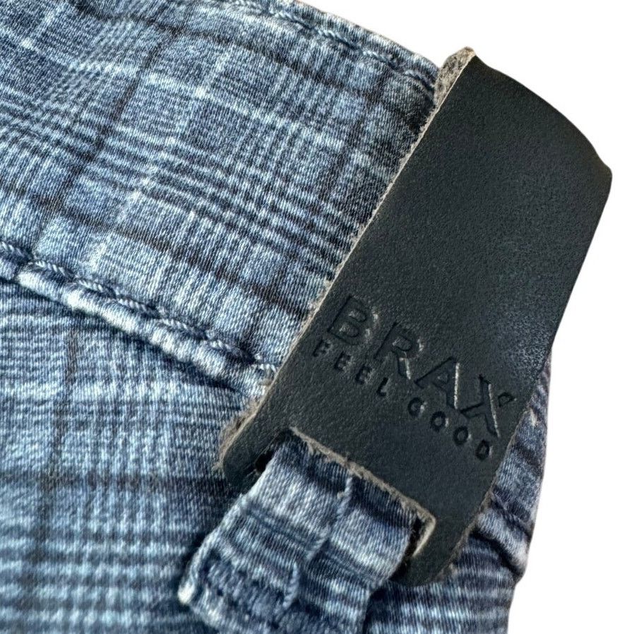 BRAX Brax Feel Good Felix Men's Plaid Stretch Cotton Chino Pants Size US 38 / EU 54 - 7 Thumbnail
