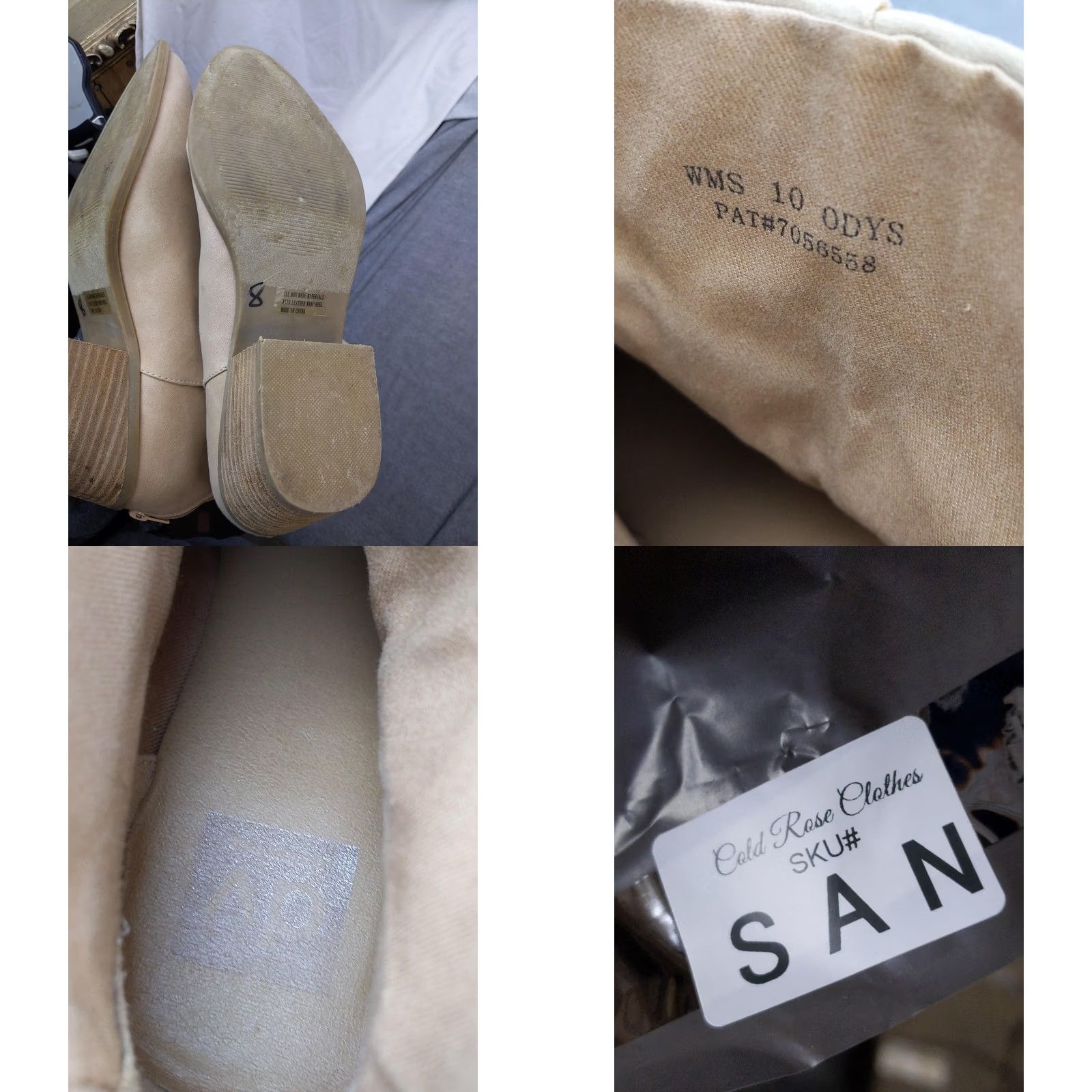 Dolce Vita Dolce Vita Boots Womens 10 41 Beige Faux Suede Ankle Zip Western Block Heel Size US 10 / IT 40 - 8 Thumbnail