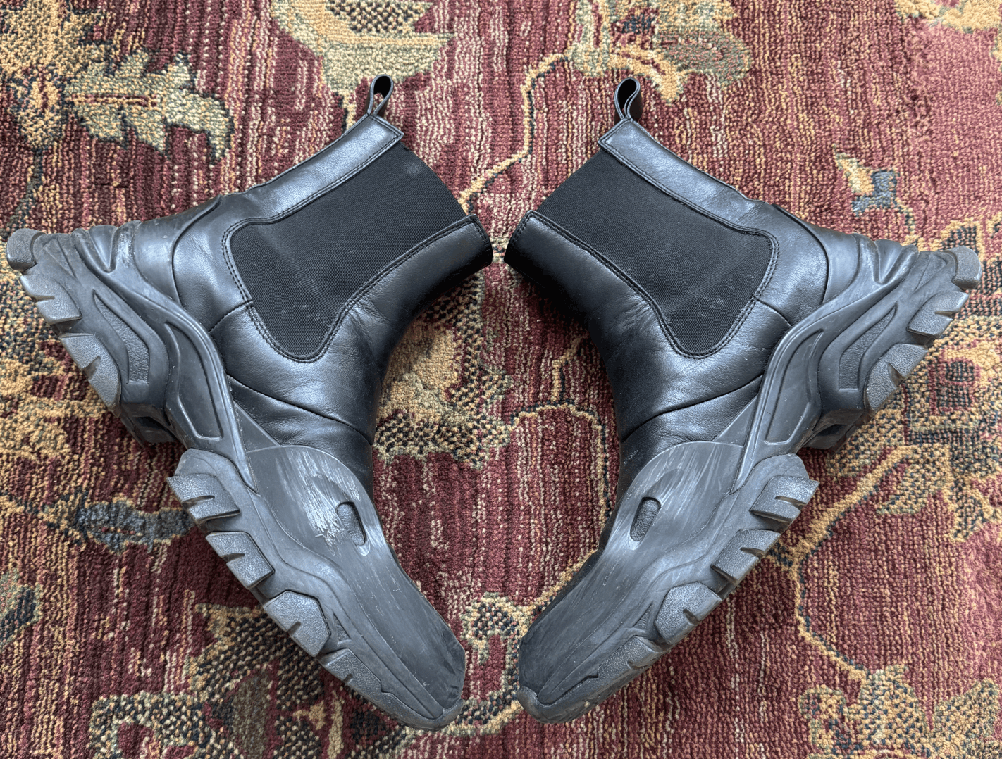 1017 ALYX 9SM × Alyx × Moncler Moncler x Alyx Ary Leather Ankle Boots Size US 10 / EU 43 - 1 Thumbnail