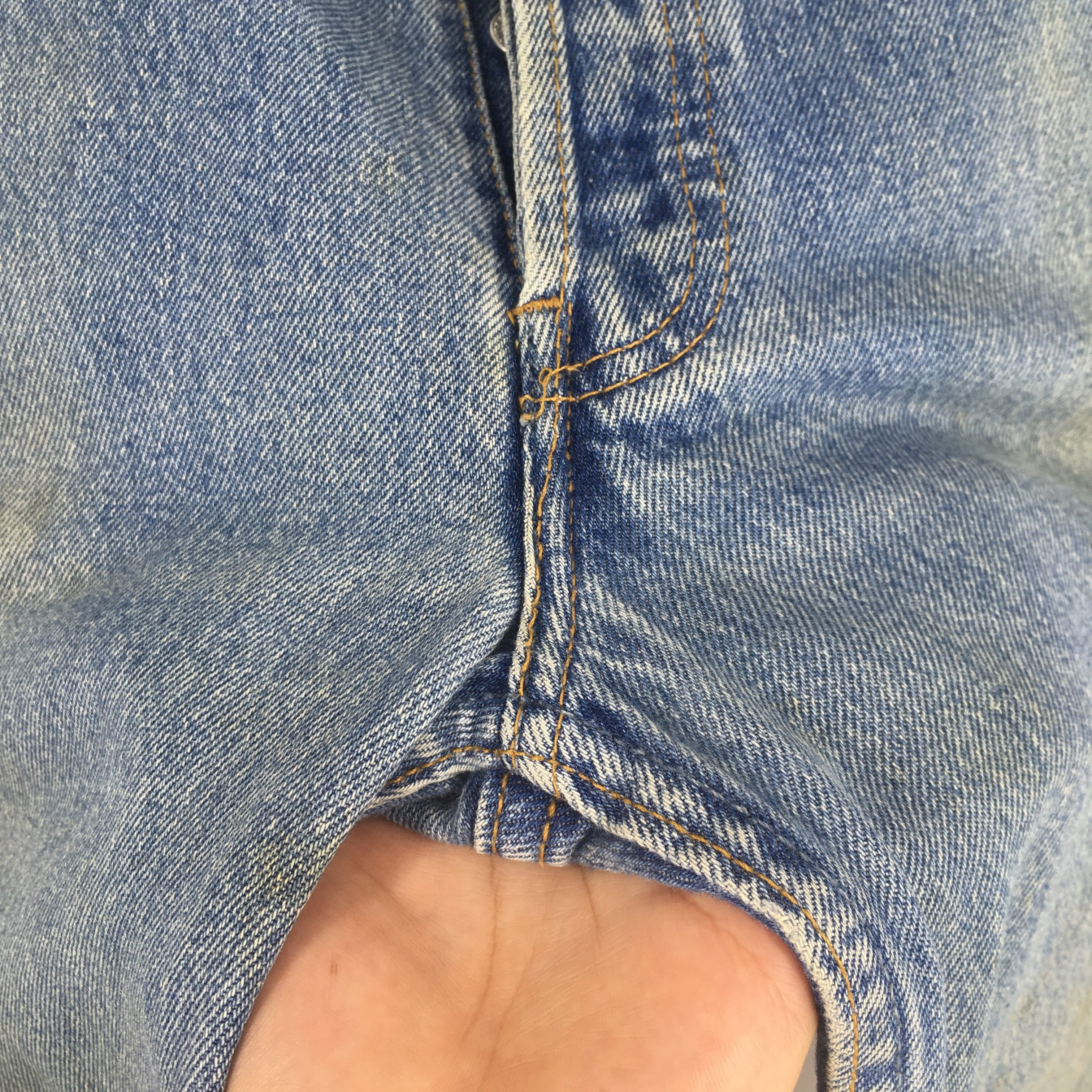 Levi's Size 30x34.5 Vintage 90s Levi's 501 Faded Blue Jeans Size US 30 / EU 46 - 10 Thumbnail