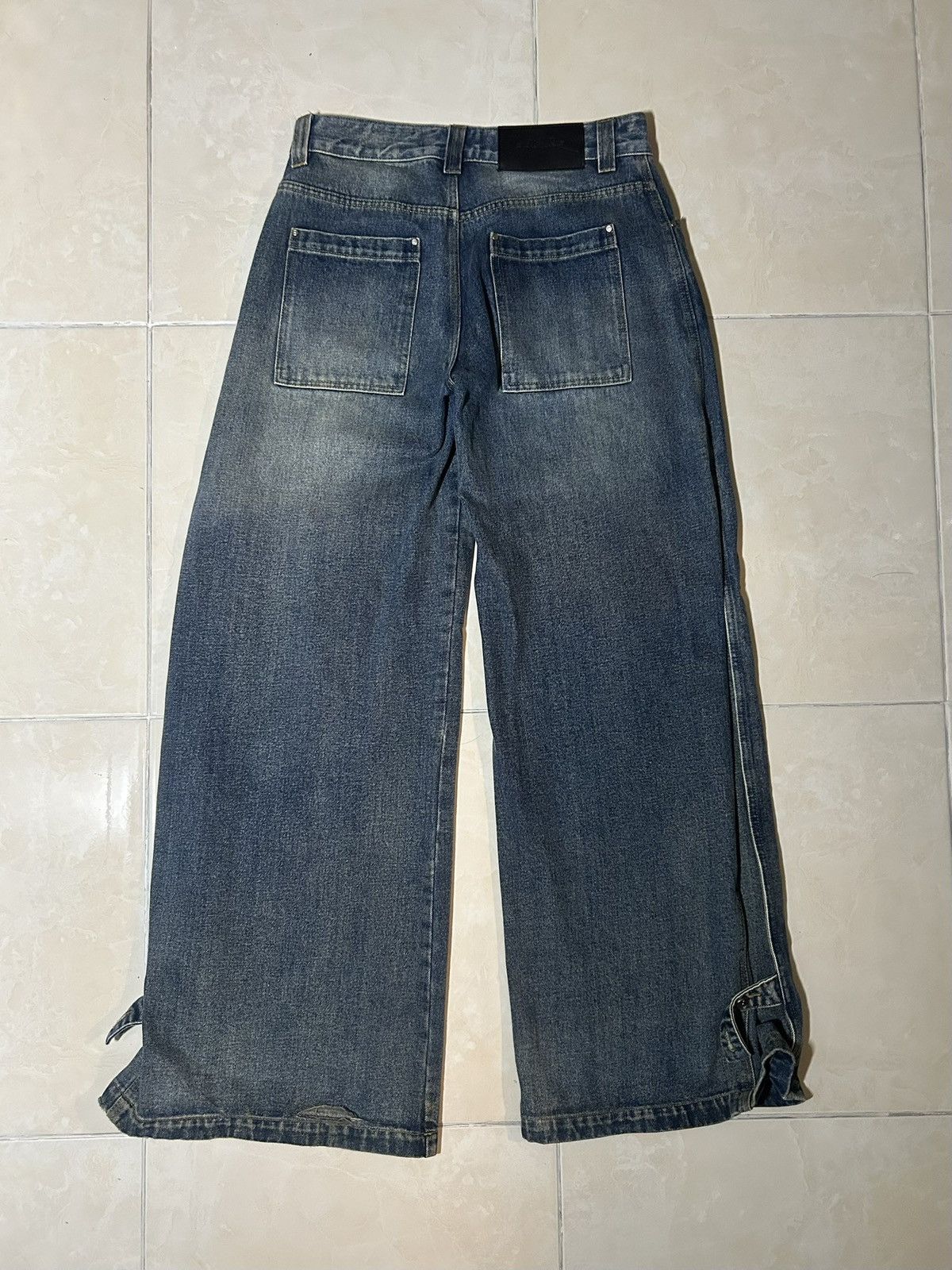 Other Baliang Flared Sand-washed/faded Flared Jeans Size US 33 - 3 Thumbnail