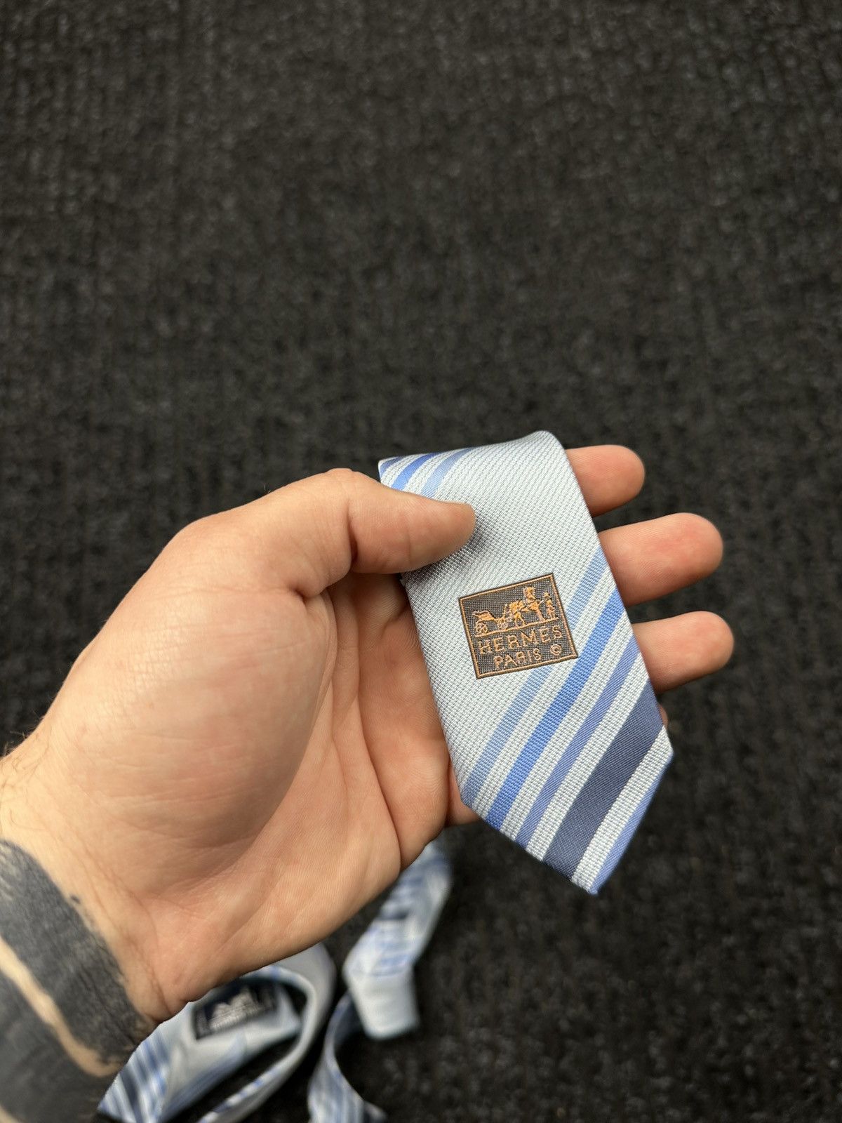 Hermes Vintage Hermes silk tie Size ONE SIZE - 4 Thumbnail