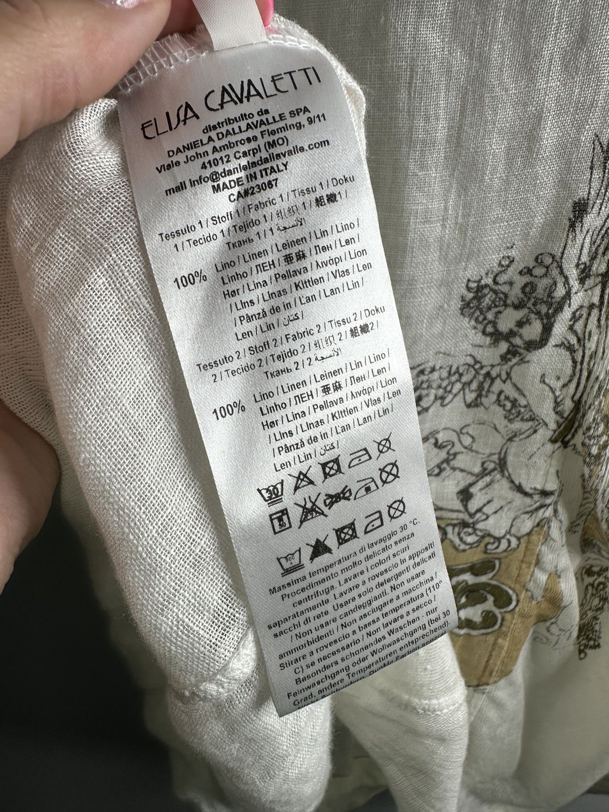 Handmade ELISA CAWALETTI handmade blouses Size S / US 4 / IT 40 - 9 Thumbnail