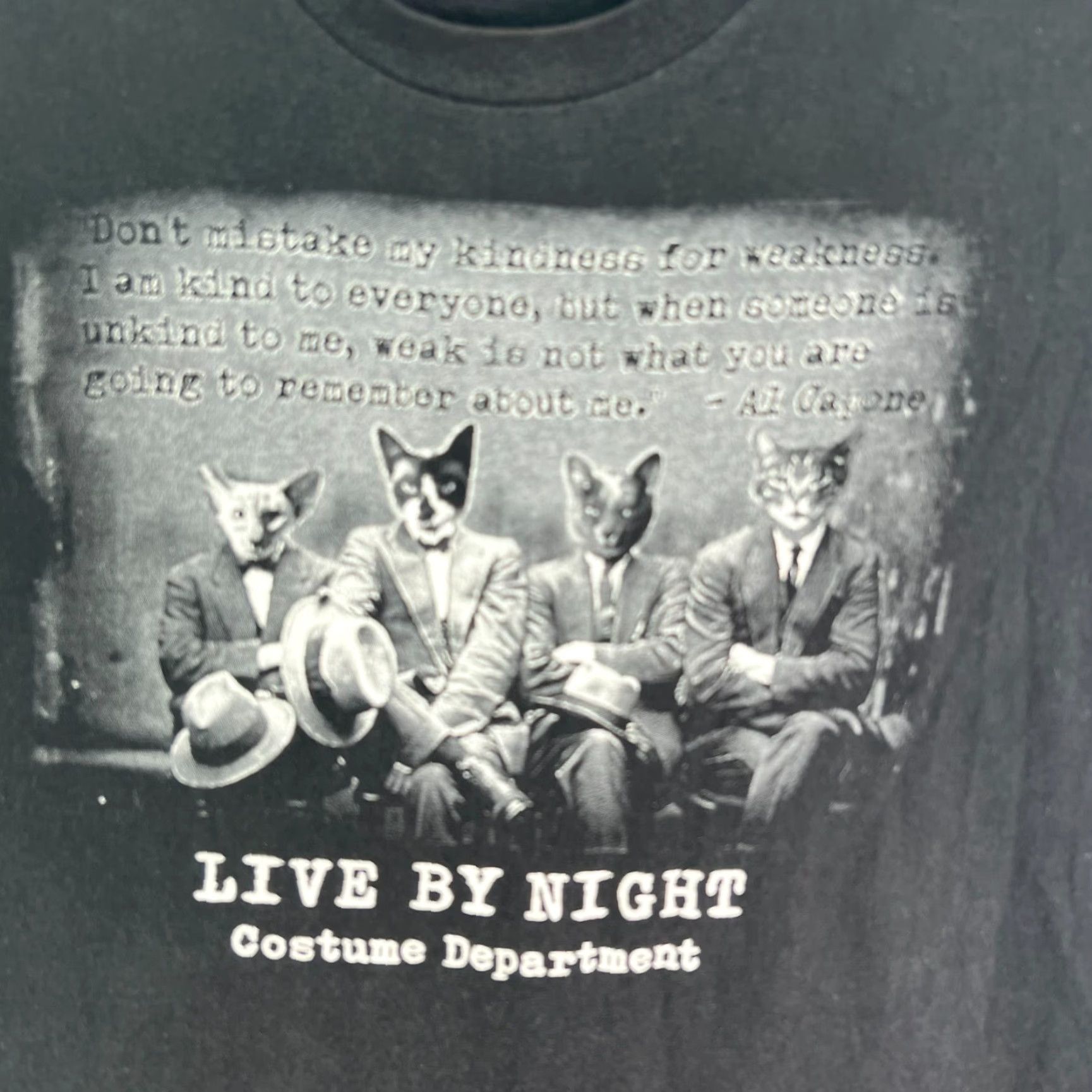 American Apparel VINTAGE Western Costume Co. LA Live by Night T Shirt Adult XL Black Size US XL / EU 56 / 4 - 2 Thumbnail