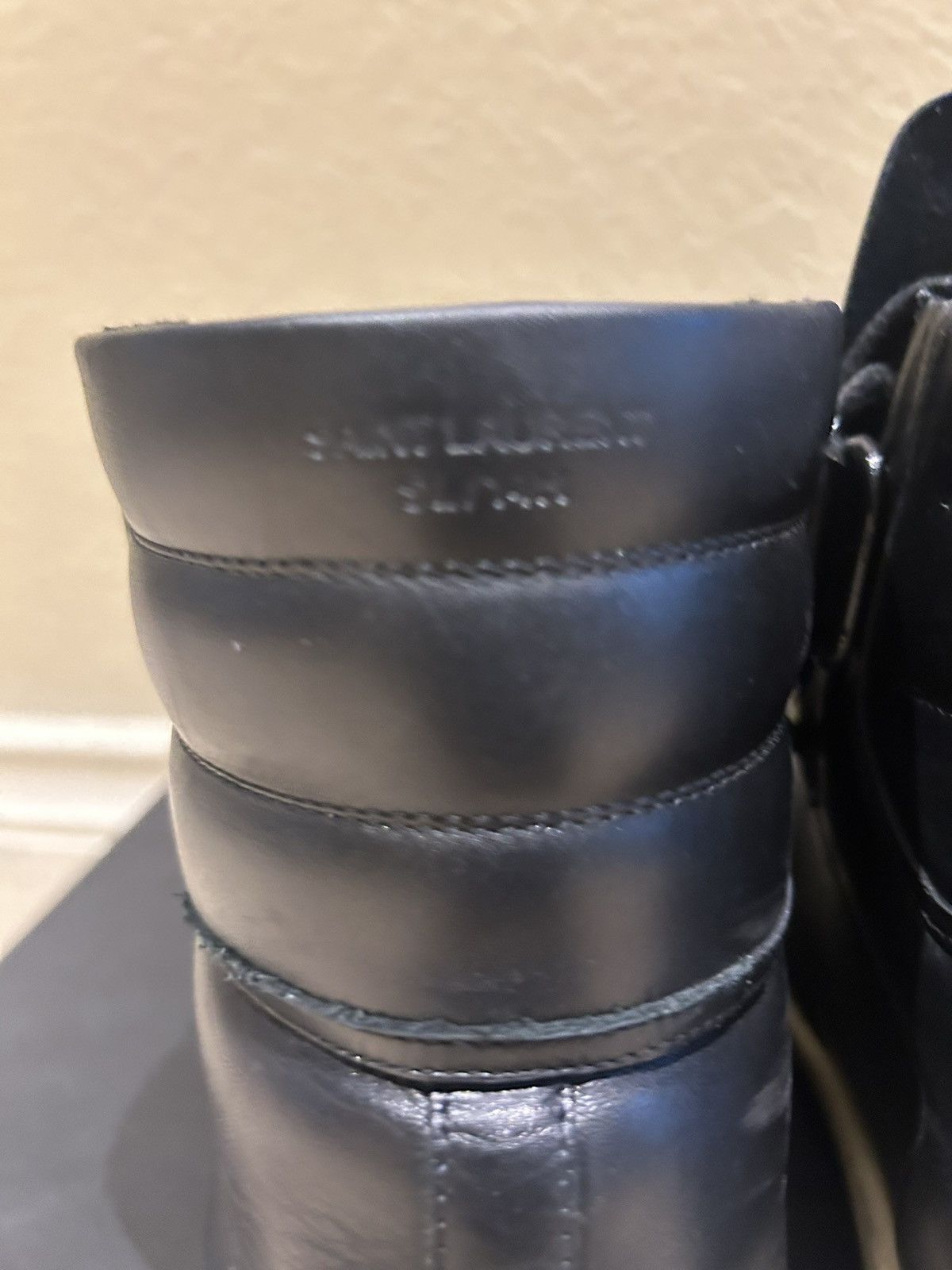 Saint Laurent Paris Saint Laurent black leather studded hightop SL/14h Size US 10.5 / EU 43-44 - 8 Thumbnail