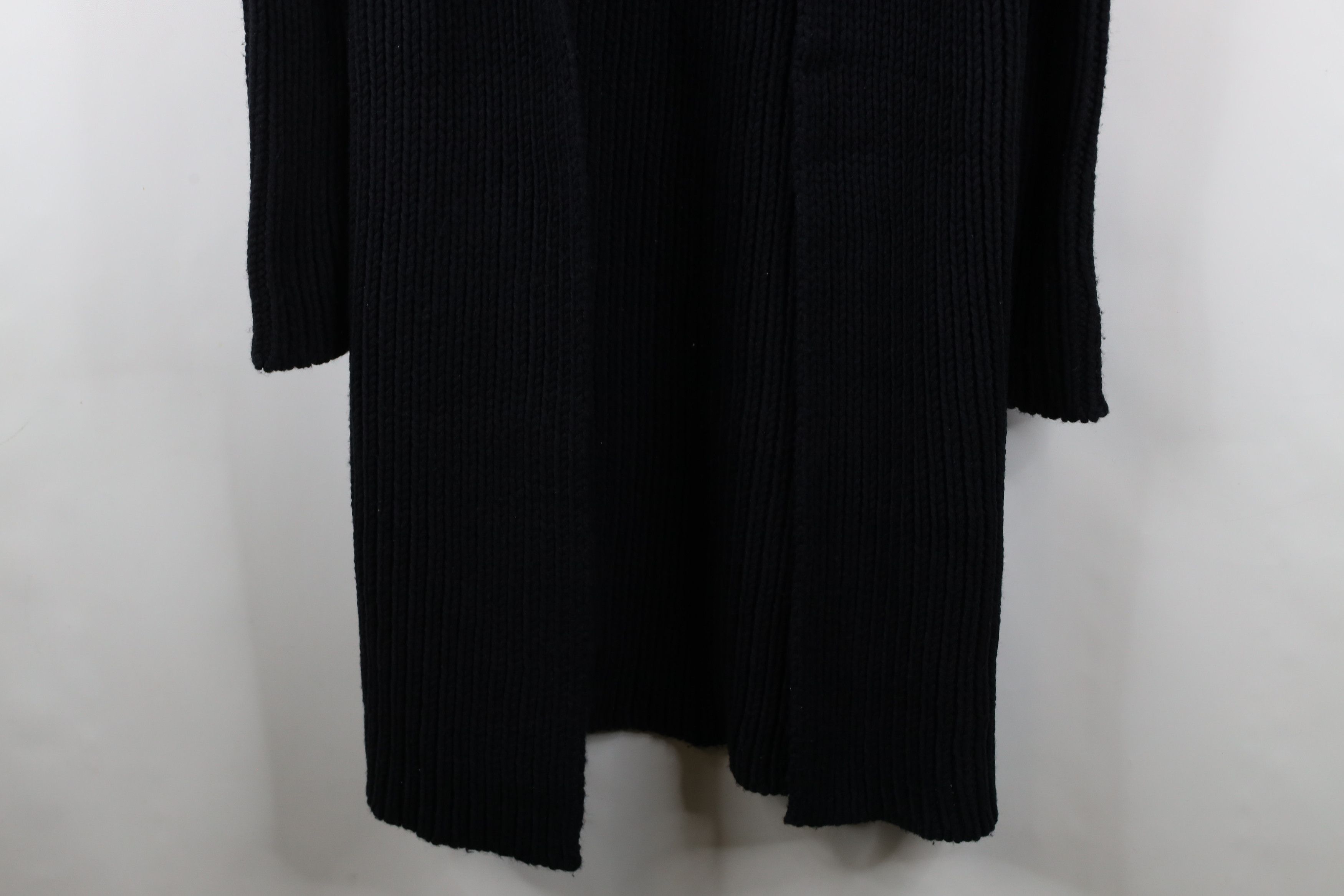 Gap × Vintage Vintage 90s Y2K Gap Ribbed Knit Hooded Cardigan Sweater Size ONE SIZE - 4 Thumbnail