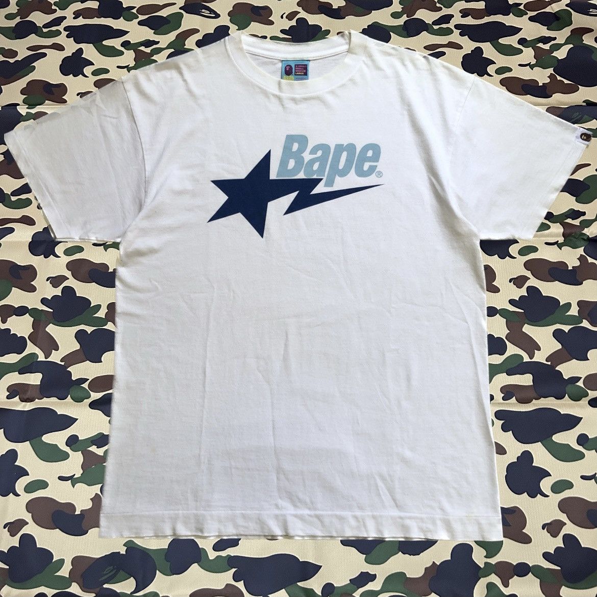 Bape Bape Sta Logo Tee Size US L / EU 52-54 / 3 - 1 Thumbnail