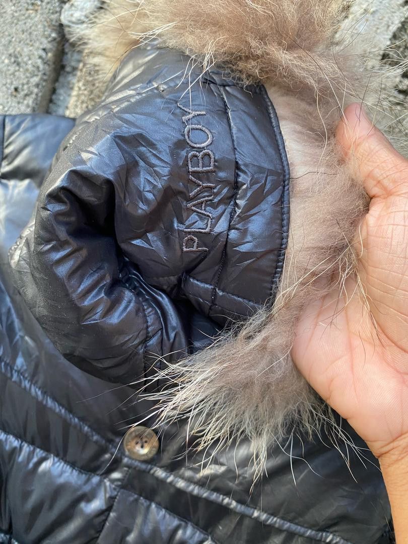 Japanese Brand × Playboy Womens' Playboy Puffer Hooded Long coat Size XS / US 0-2 / IT 36-38 - 8 Thumbnail
