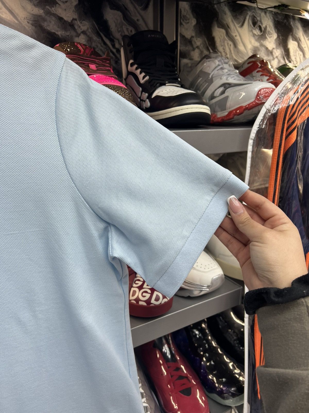 Burberry Burberry Baby Blue Polo Tee Size US L / EU 52-54 / 3 - 3 Thumbnail