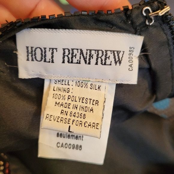 Holt Renfrew Holt Renfrew Vintage Beaded Black 100% Silk Top - Size L Size L / US 10 / IT 46 - 5 Thumbnail