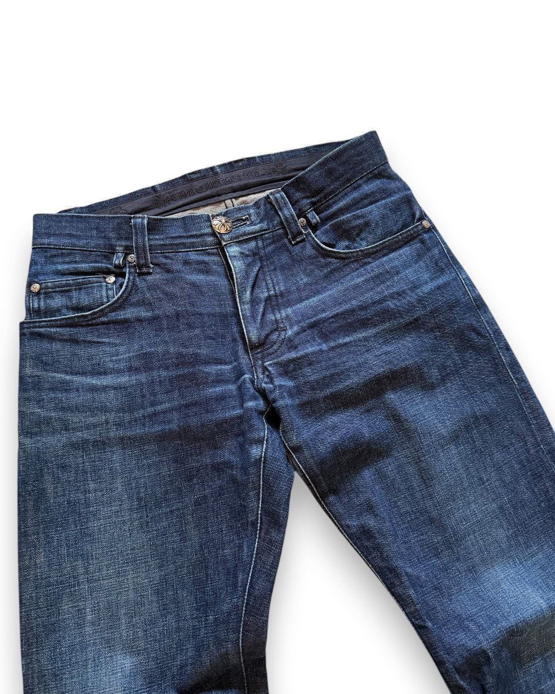 Chrome Hearts chrome hearts denim indigo flare Size US 30 / EU 46 - 4 Thumbnail