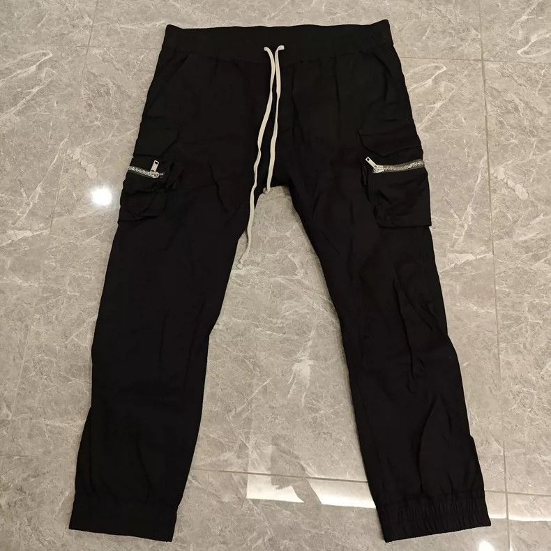 Rick Owens Rick Owens Black Drawstring Cargo Pants- Size US 44 / EU 60 - 1 Thumbnail