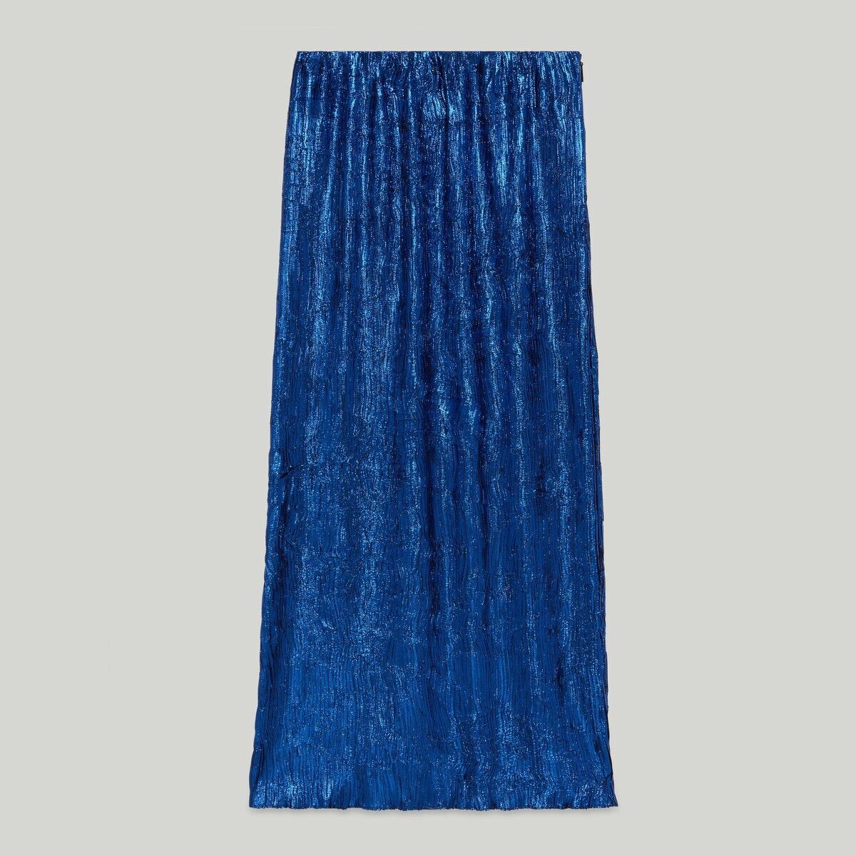 Gucci o1s1wg111025 Lurex Midi Skirt in Blue Size 26" / US 2 / IT 38 - 1 Thumbnail