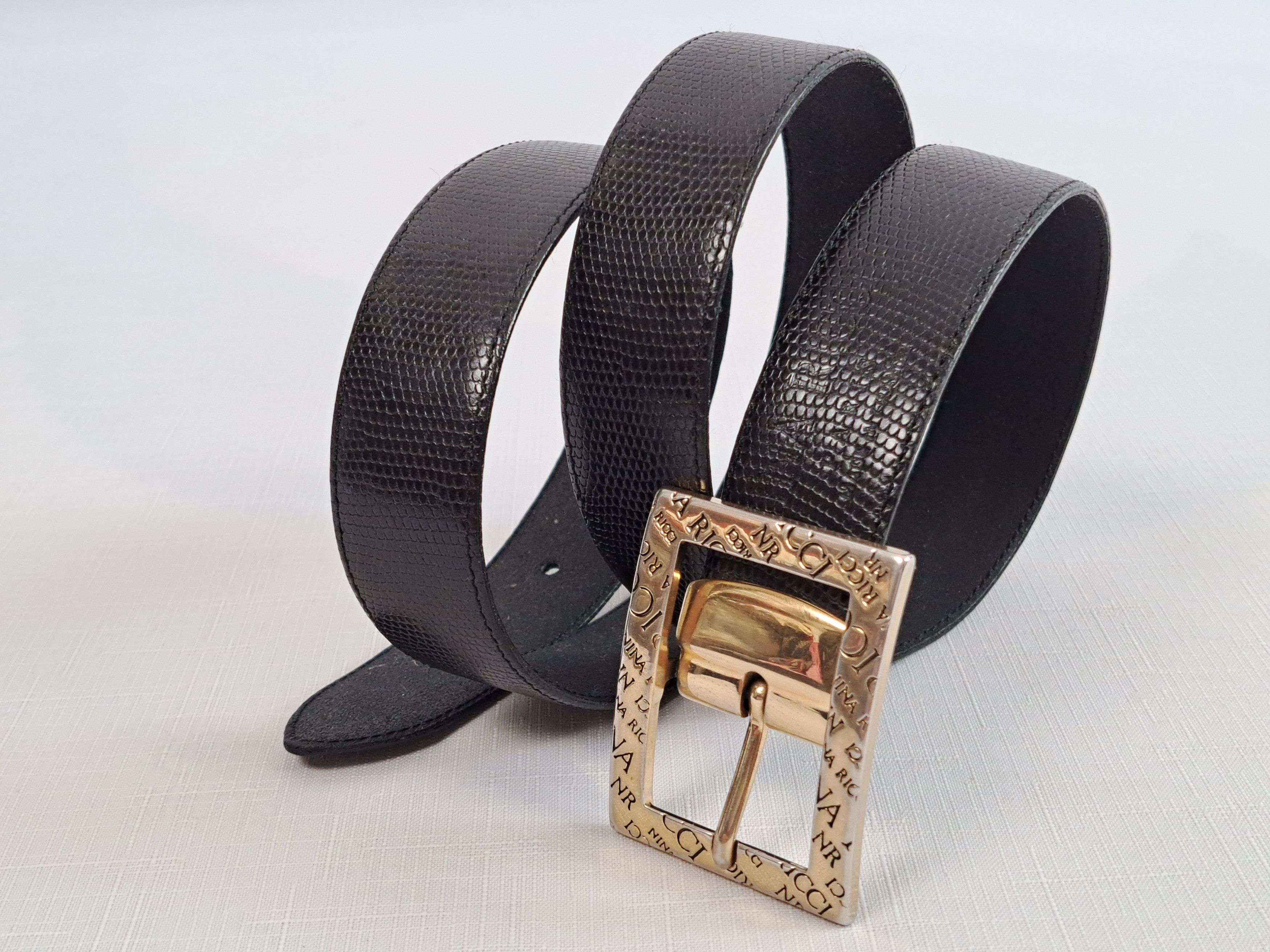 Nina Ricci Vintage Nina Ricci black belt. Made in France Size ONE SIZE - 1 Thumbnail