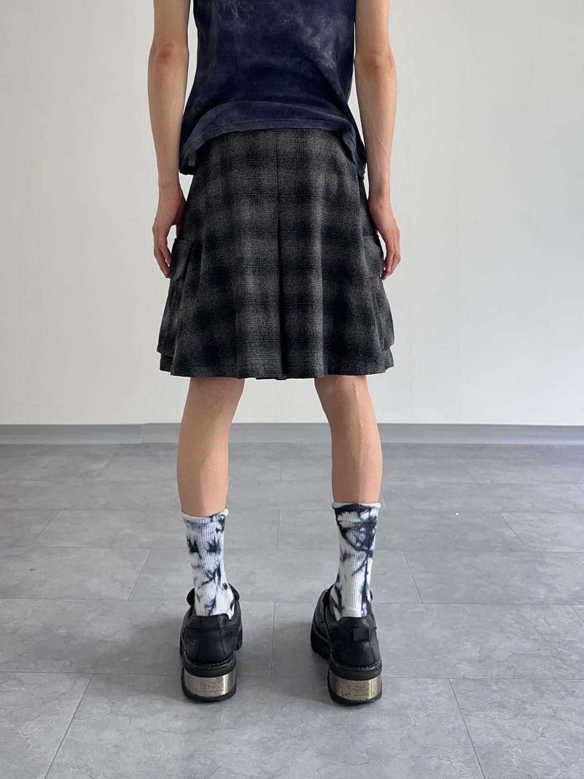Zucca Zucca Wide Plaid Check Cargo Shorts Japan Sz M Size 28" / US 6 / IT 42 - 3 Thumbnail