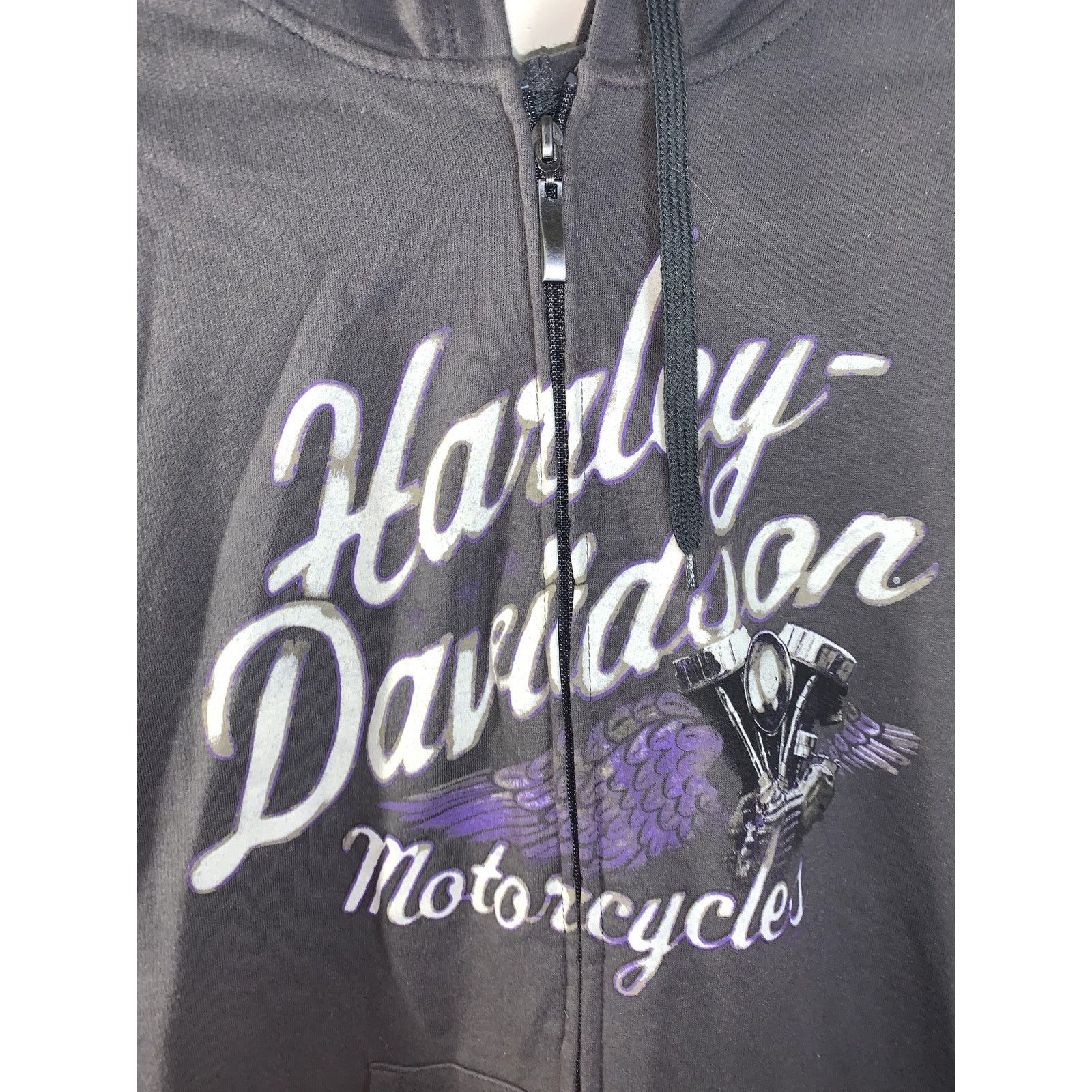 Harley Davidson Harley-Davidson Dark Grey Purple Hoodie Unisex Small Size US S / EU 44-46 / 1 - 6 Thumbnail