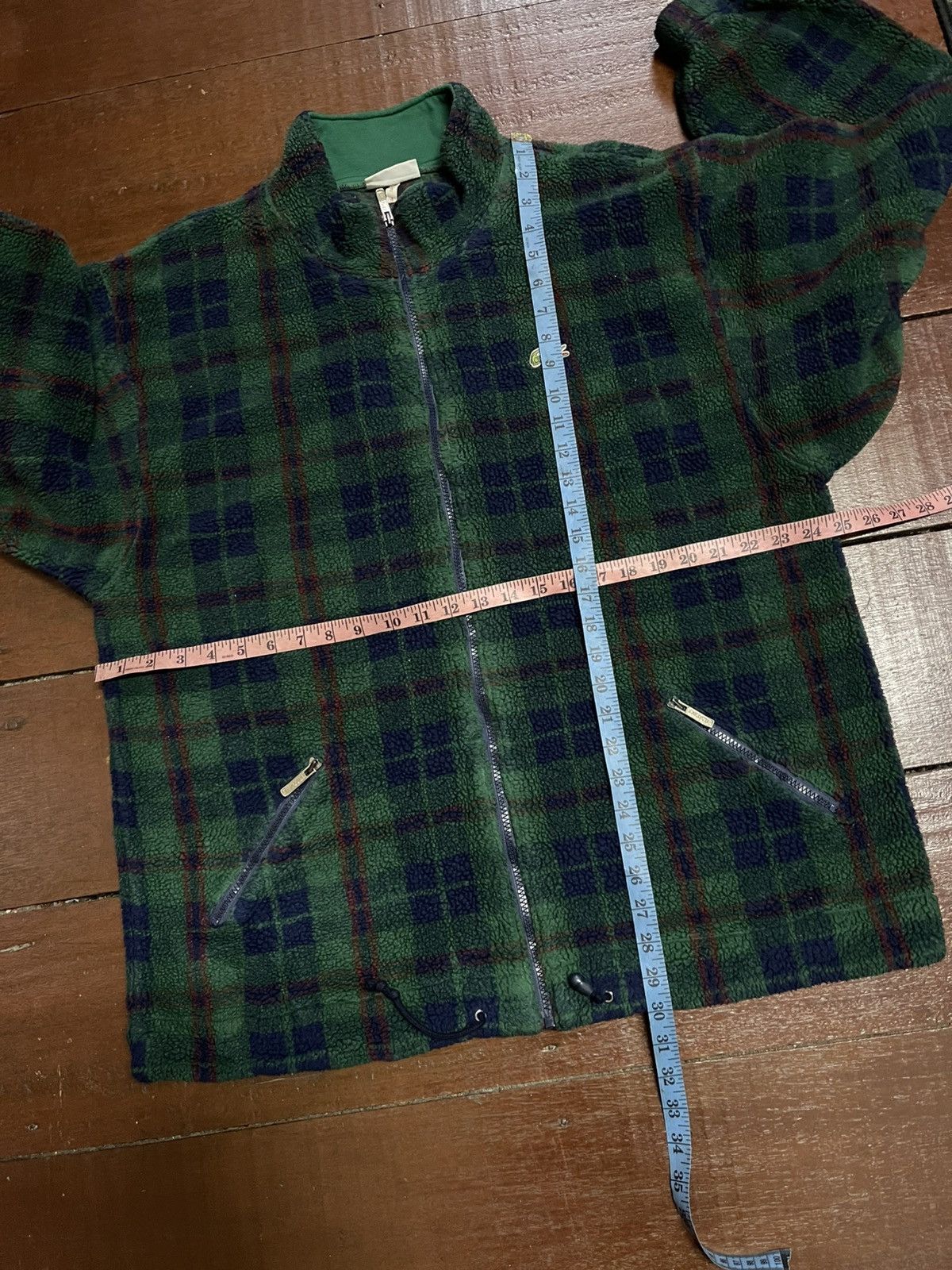 Lacoste × Vintage Vintage Lacoste Sherpa fleece Plaid Jacket Size US L / EU 52-54 / 3 - 12 Thumbnail