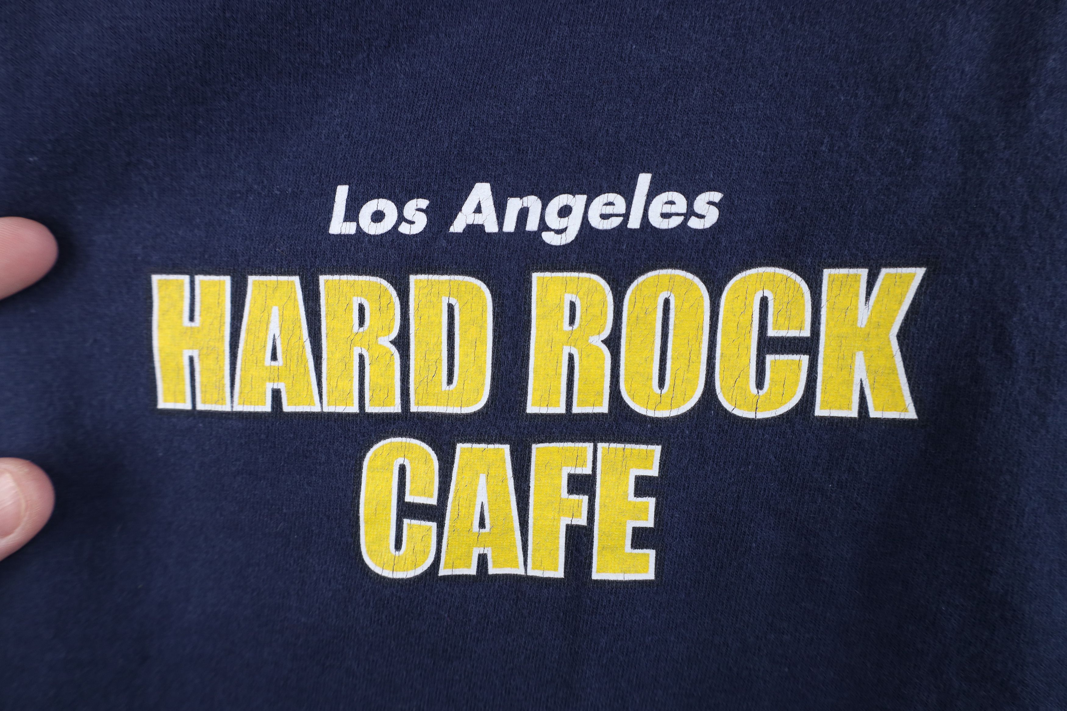 Hard Rock Cafe Vintage 90s Hard Rock Cafe Los Angeles Long Sleeve T-Shirt Size US XL / EU 56 / 4 - 7 Thumbnail