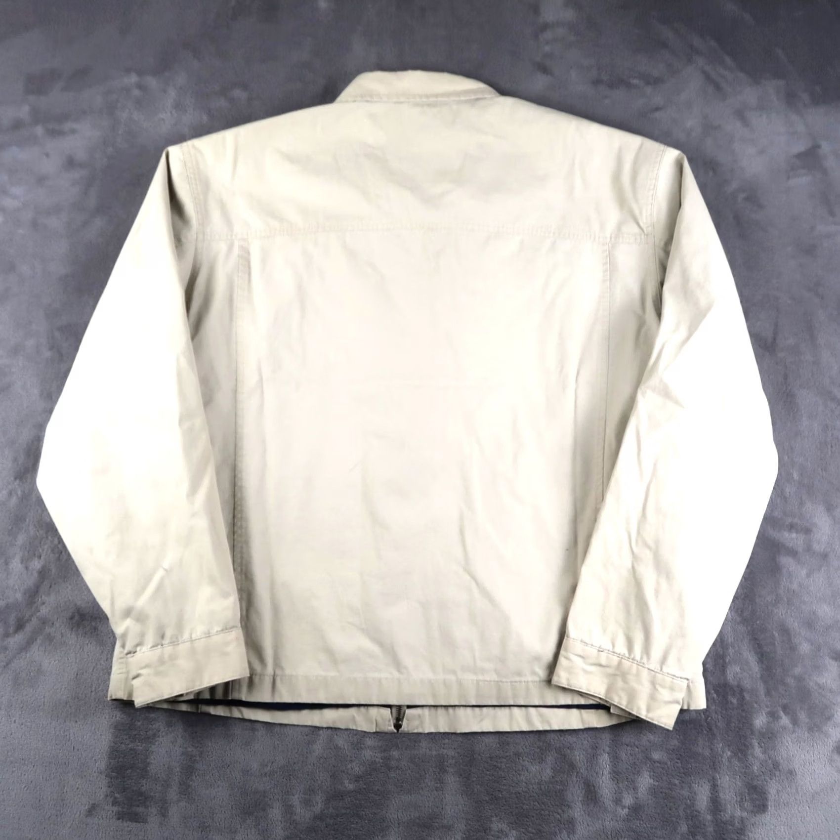 Old Navy VINTAGE Old Navy Bomber Jacket Mens XL Beige Cotton Mechanic Workwear Casual Size US XL / EU 56 / 4 - 2 Thumbnail