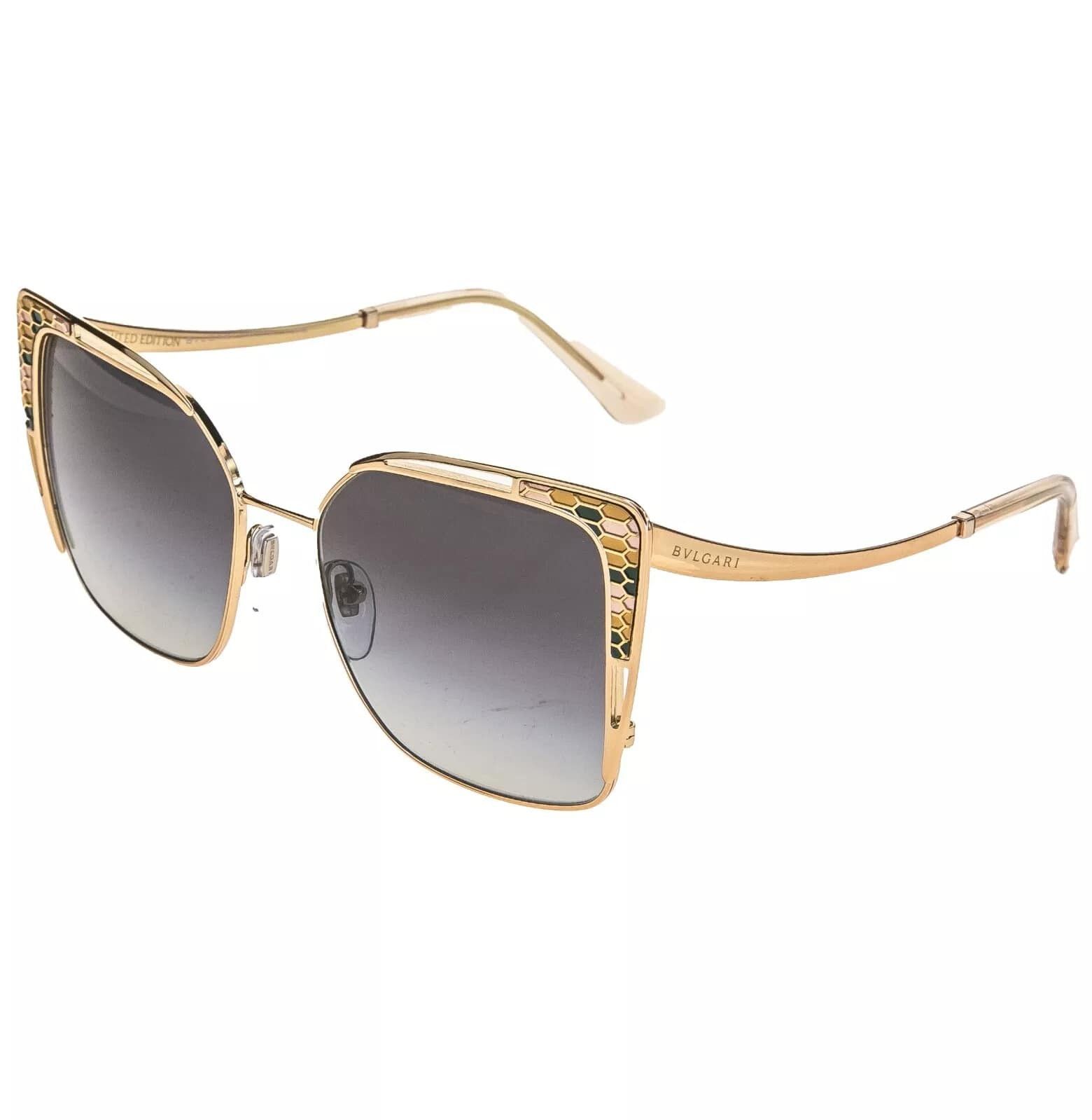 Bvlgari BVLGARI Serpenti BV6179 Gold Gray Snake Sunglasses 6179 Size ONE SIZE - 9 Thumbnail