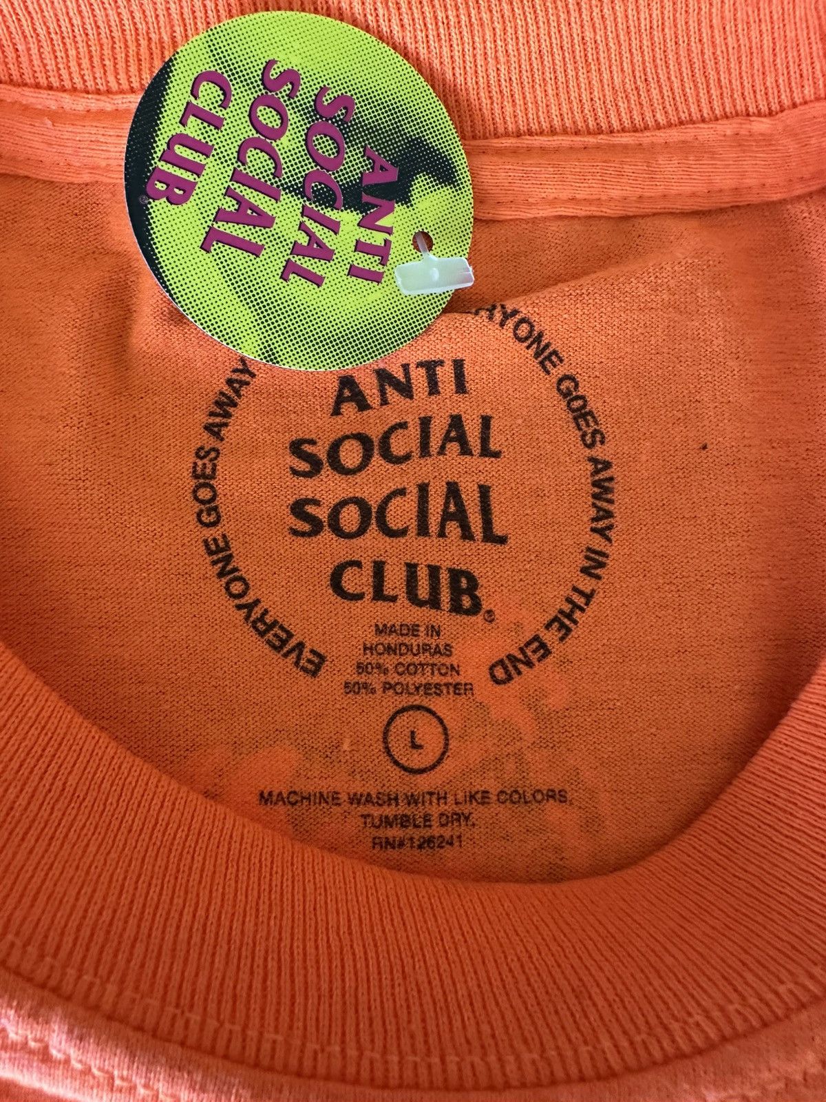 Anti Social Social Club Anti Social Social Club Safety Orange Kkotch VIP SKU! Size US L / EU 52-54 / 3 - 3 Thumbnail
