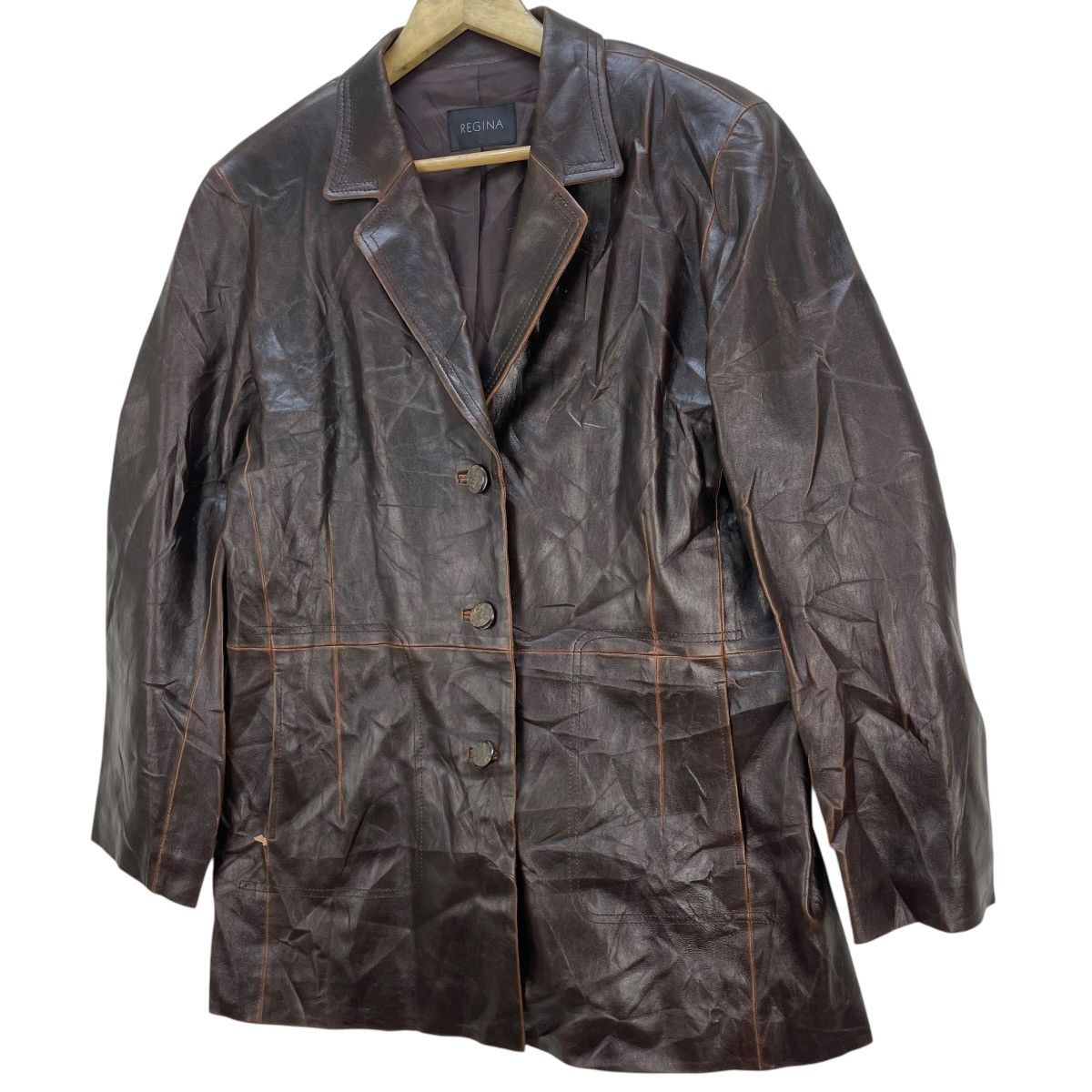 Leather Vintage Regina Sheepskin Leather Suit Size M / US 6-8 / IT 42-44 - 3 Thumbnail