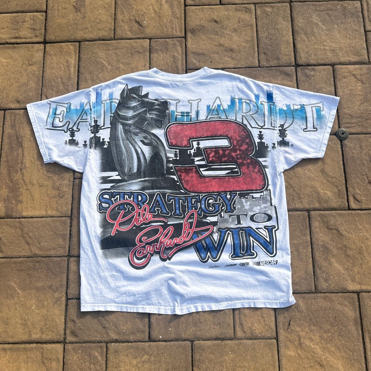 NASCAR NASCAR Dale Earnhardt Sr making moves chessboard AOP 90s Size US XL / EU 56 / 4 - 4 Thumbnail