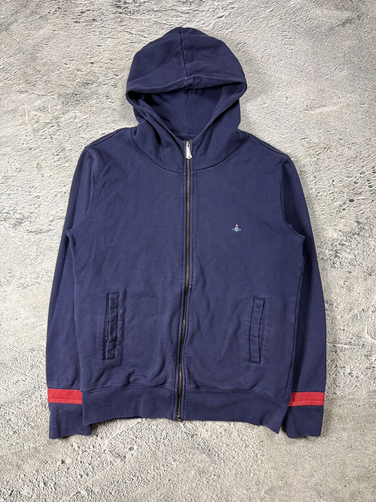 Vivienne Westwood Red label diagonal zip hoodie | Grailed