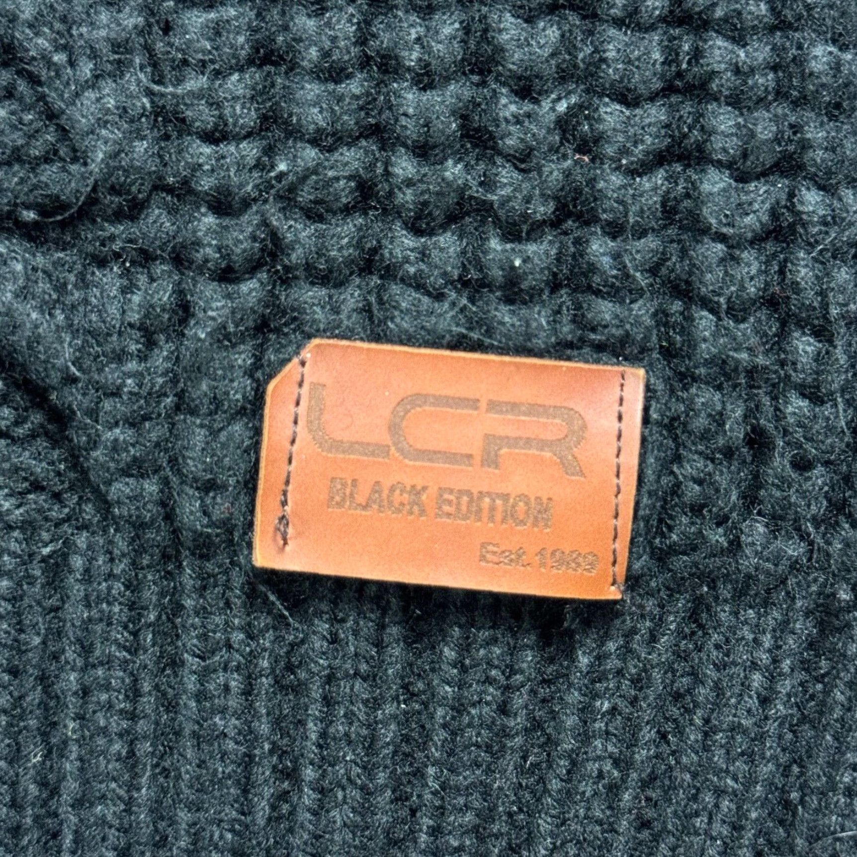 Vintage LCR 89 Black Edition Chunky-Knit Pullover Sweater Mens Size M Black Toggle Button PUNK Size US M / EU 48-50 / 2 - 6 Thumbnail