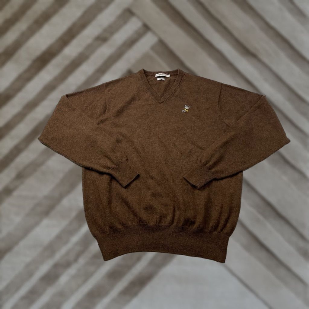Peter Millar Peter Millar Sweater V Neck Brown Merino Wool Mens Large Pullover Knit Merino Wool Wool Classic Casual/Business Size US L / EU 52-54 / 3 - 1 Thumbnail