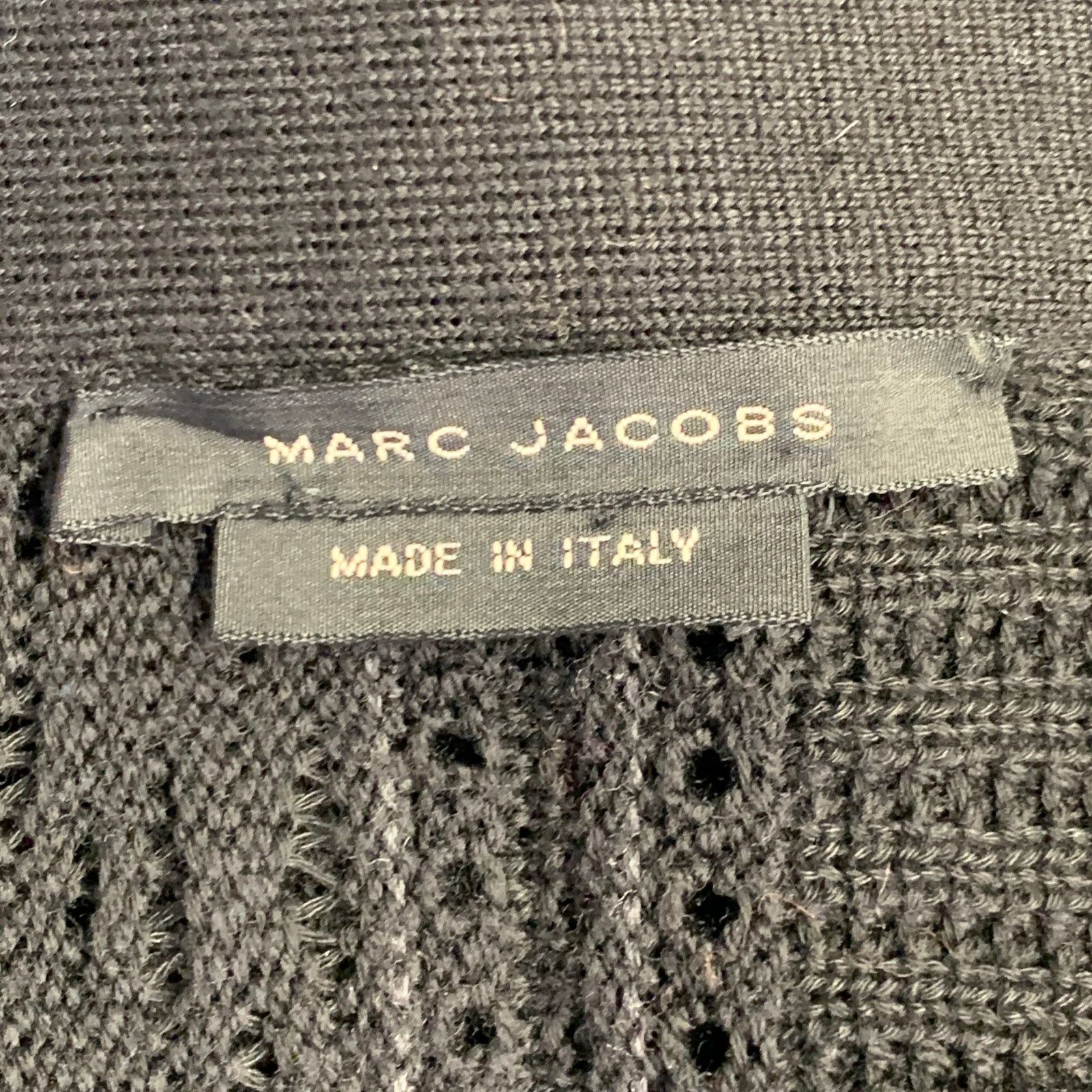 Marc Jacobs MARC JACOBS Size M Black Knit Wool Cotton Button Up Cardigan Size US M / EU 48-50 / 2 - 8 Thumbnail