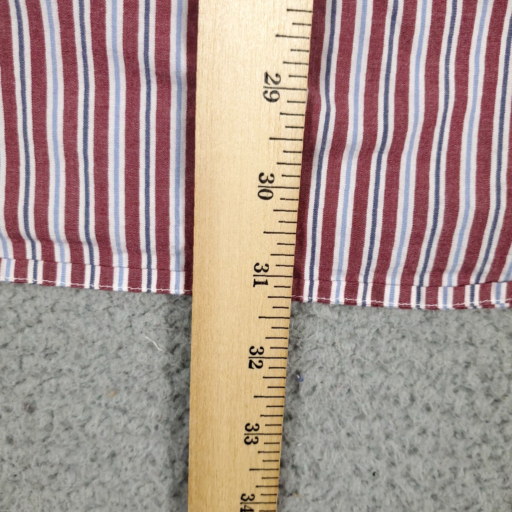 Tommy Hilfiger VINTAGE Tommy Hilfiger Heritage Poplin 2 Ply Red Striped Shirt Mens XL Button-Up Casual Classic Cotton Red 2Ply TH Heritage Mens XL Button-Down Shirt Size US XL / EU 56 / 4 - 5 Thumbnail