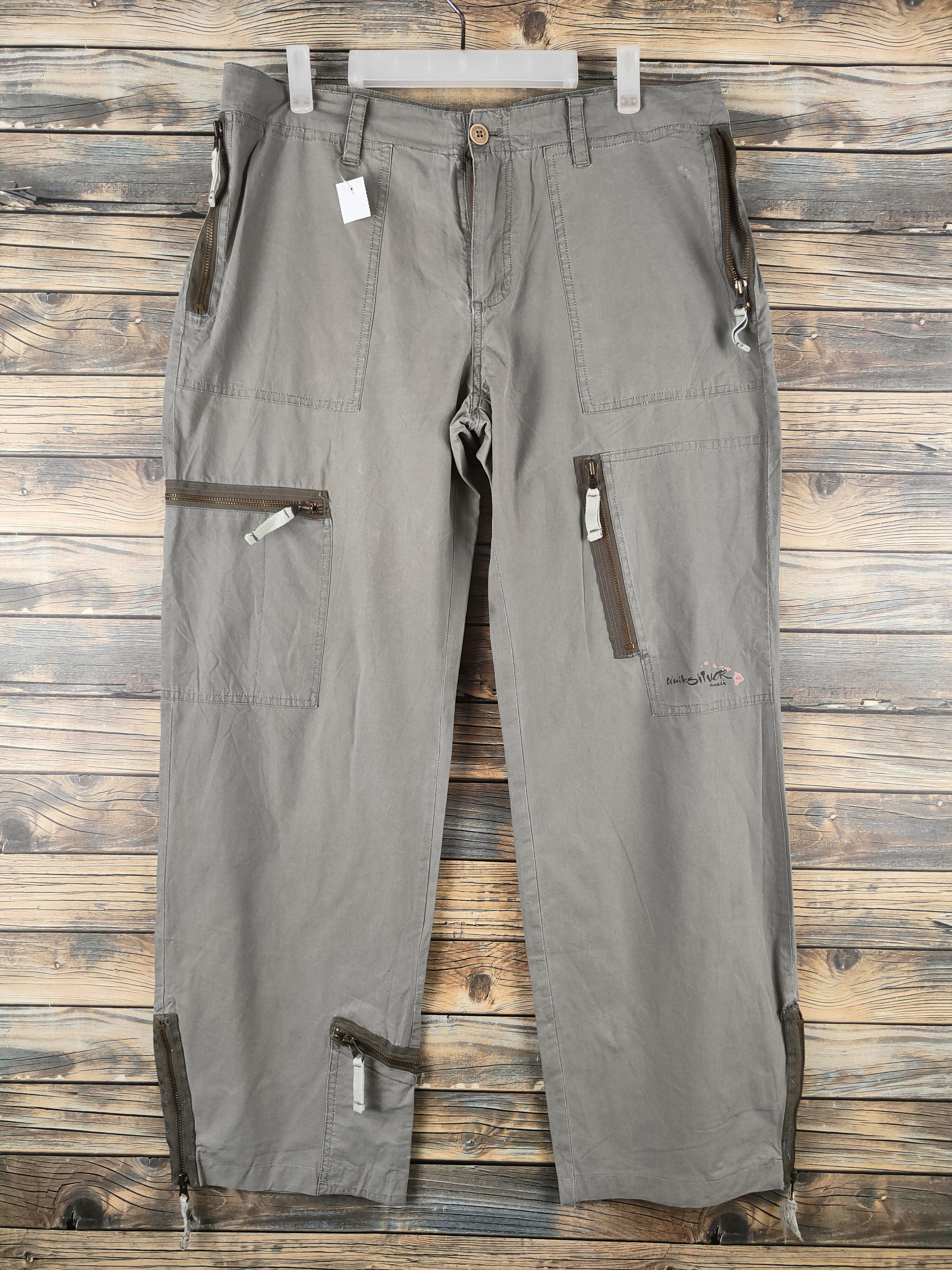Quiksilver DL Quiksilver Army Green Multipocket Cargo Pants #46-791 Size US 35 - 1 Thumbnail