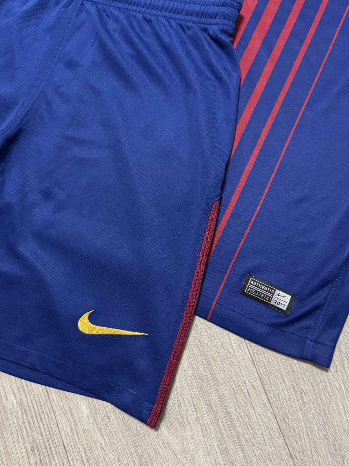 Nike 🔷Nike Barcelona 2017/18 Soccer Jersey and Shorts Set🔷 Size US S / EU 44-46 / 1 - 3 Thumbnail