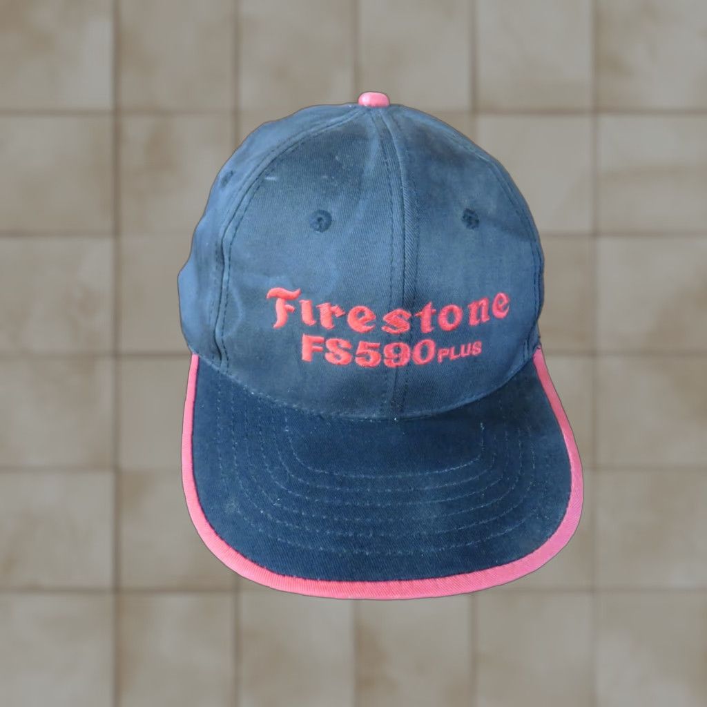 Vintage VINTAGE Glidden Firestone FS 590 Plus USA Trucker Hat Adjustable Nylon White Men Men Trucker Hat 80s 60s 70s USA Size ONE SIZE - 1 Thumbnail