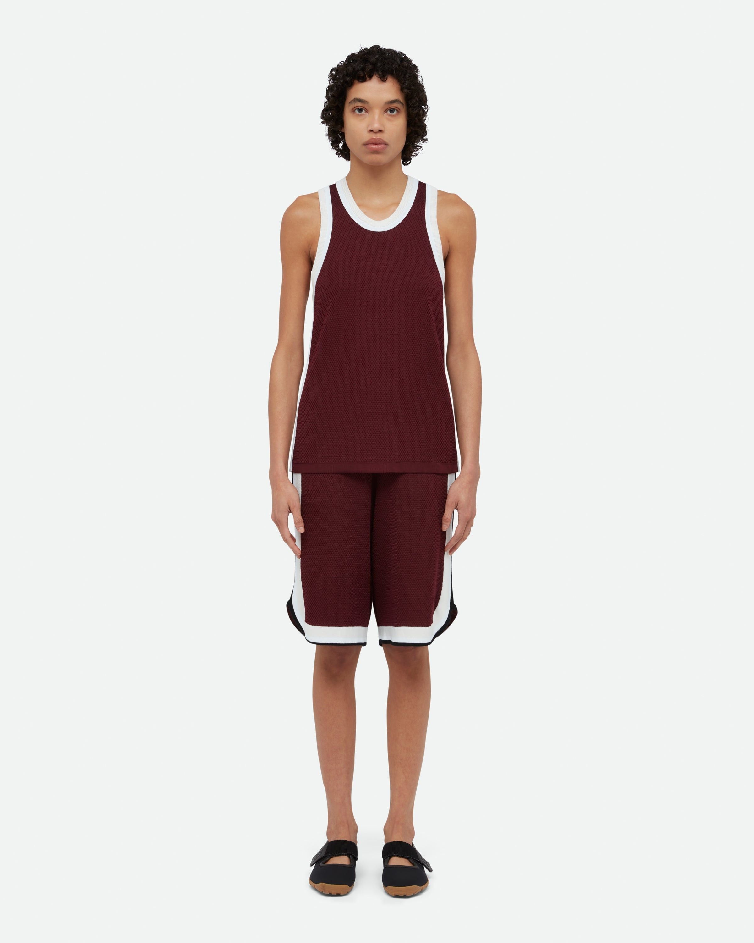 Wales Bonner o1mle0825 Unisex Rio Tank Top in Burgundy Size US S / EU 44-46 / 1 - 3 Thumbnail