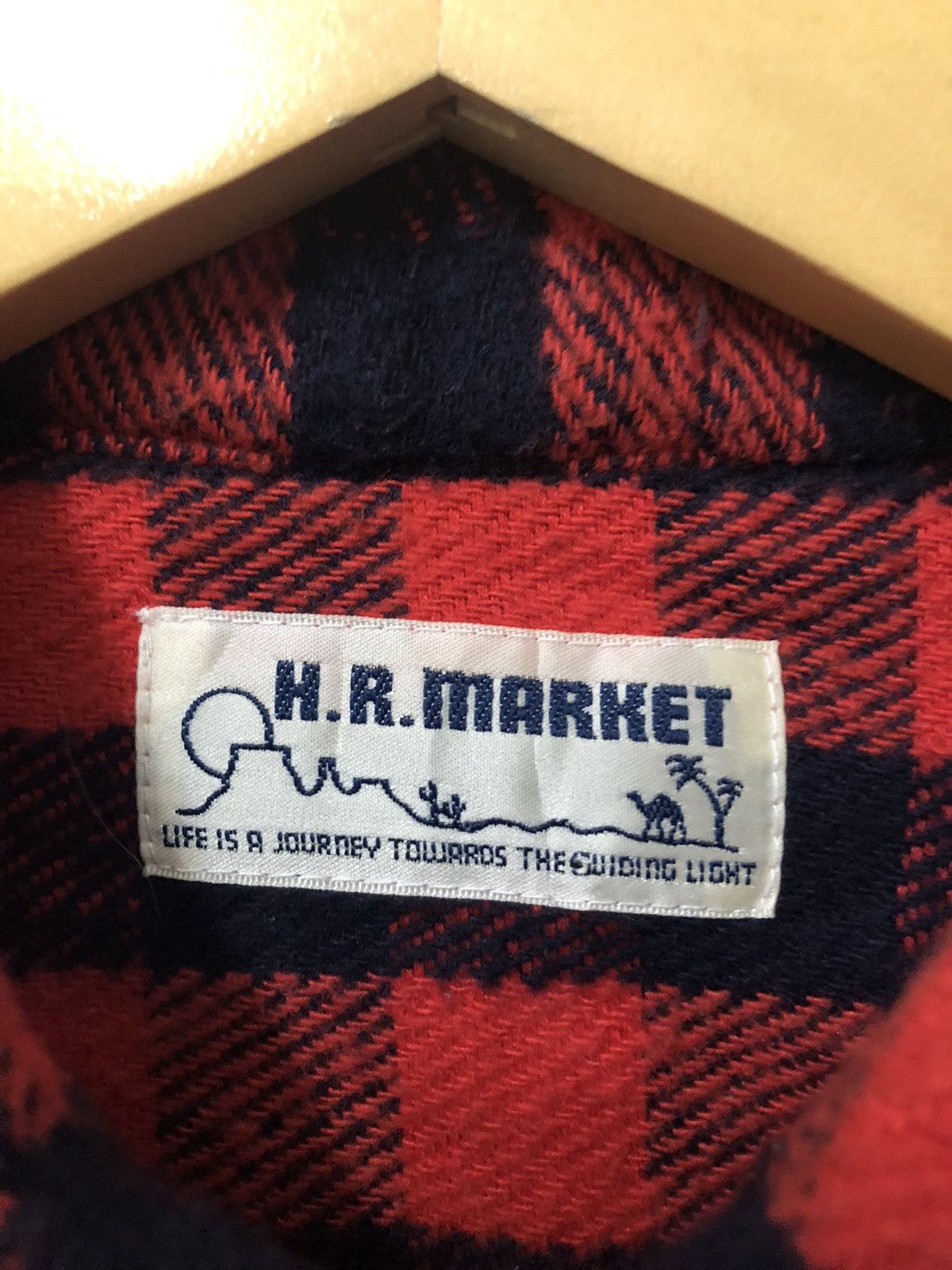 HOLLYWOOD RANCH MARKET Vintage HR Market Wool Check Button Ups Flannel Shirts Size US M / EU 48-50 / 2 - 8 Thumbnail