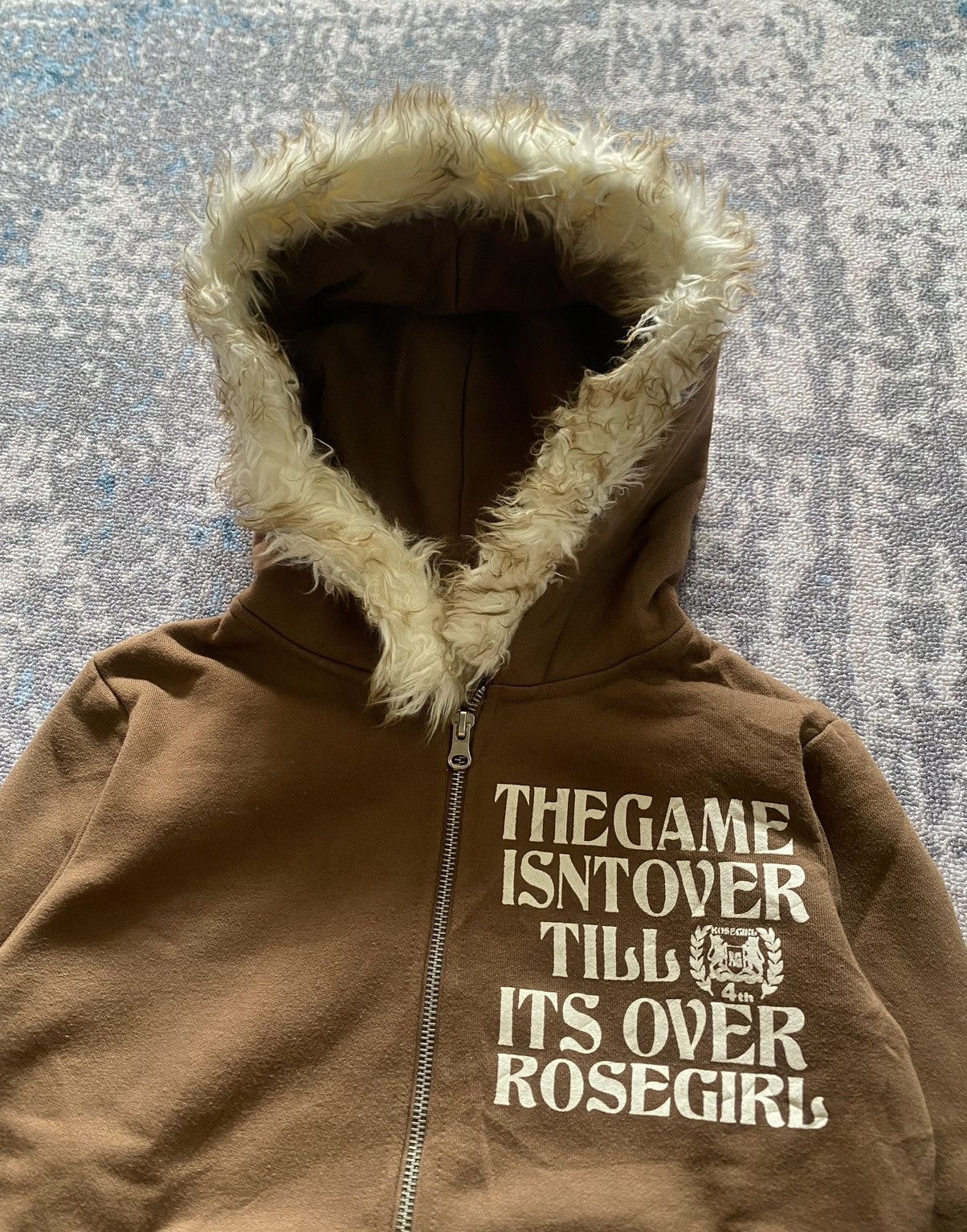If Six Was Nine × Japanese Brand × Le Grande Bleu (L.G.B.) Japanes Rose Girl Fur Hoodie Ifsix lgb style Size US S / EU 44-46 / 1 - 4 Thumbnail