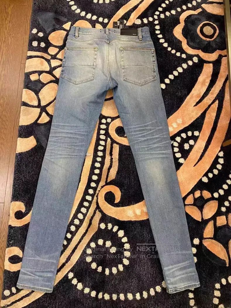 Amiri Amiri Classic cashew flower patchwork denim jeans size 30 Size US 30 / EU 46 - 2 Thumbnail