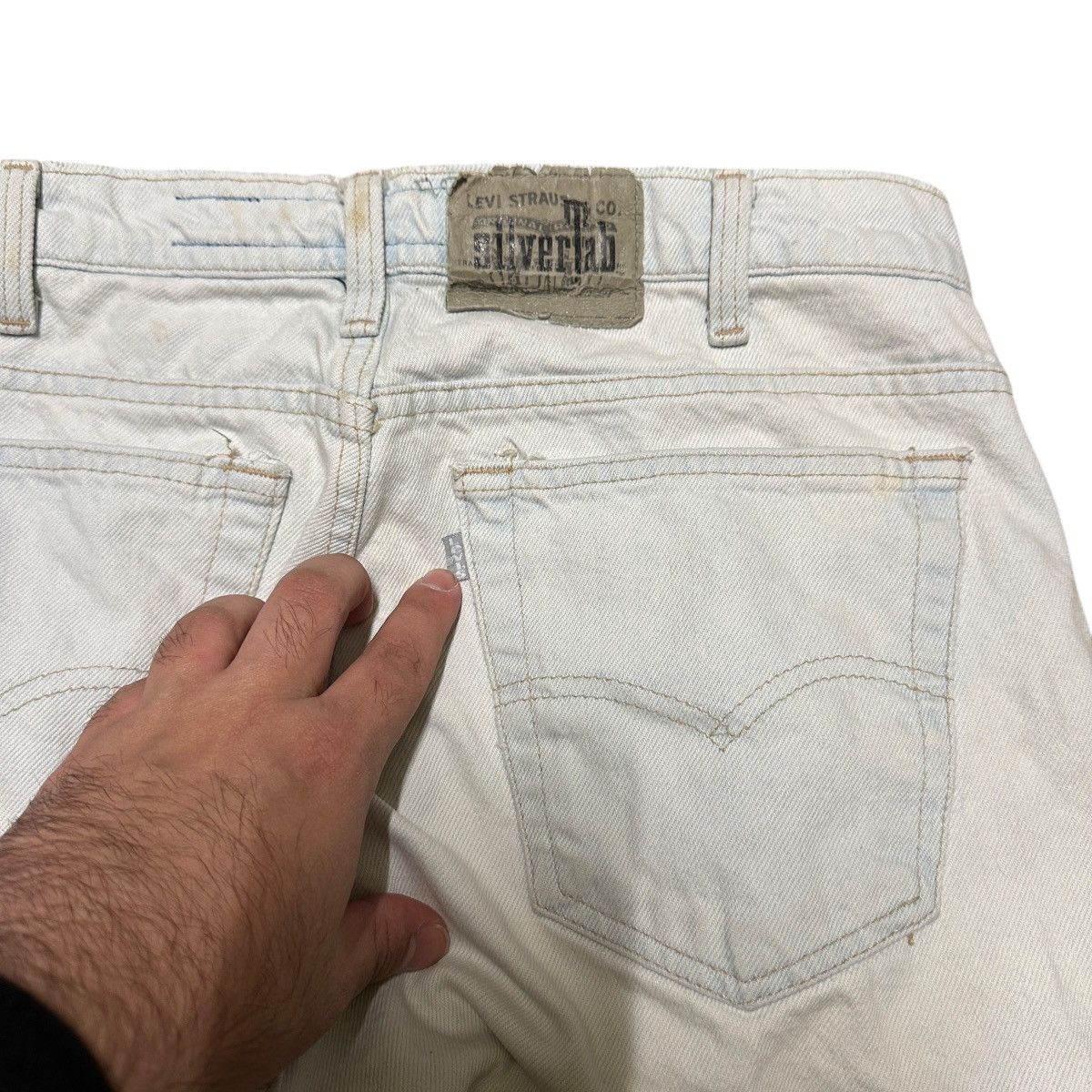 Levi's × Vintage Vintage 90s Levi’s Silvertab Loose Blue Denim Jeans Size US 34 / EU 50 - 8 Thumbnail