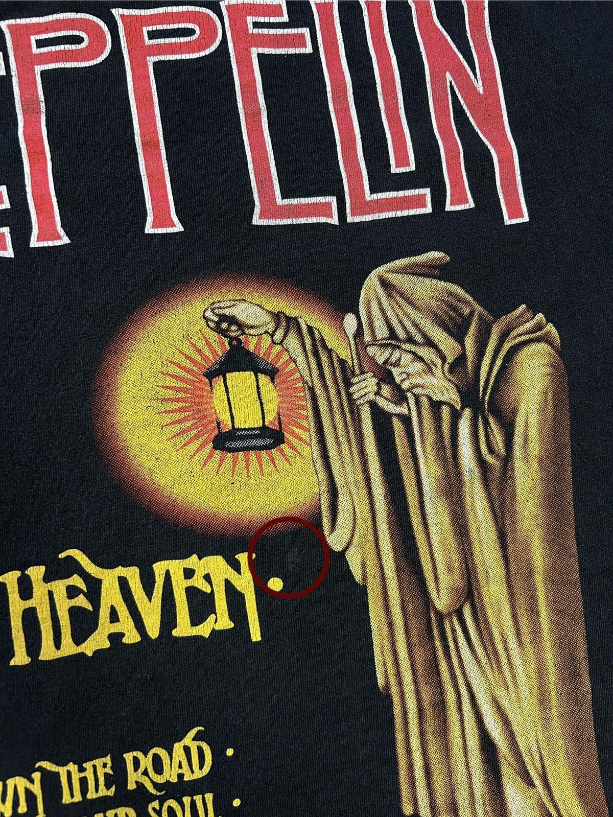 Band Tees × Led Zeppelin × Vintage Vintage 90’s Led Zeppelin Stairway To Heaven Band T-shirt Size US XXL / EU 58 / 5 - 11 Thumbnail