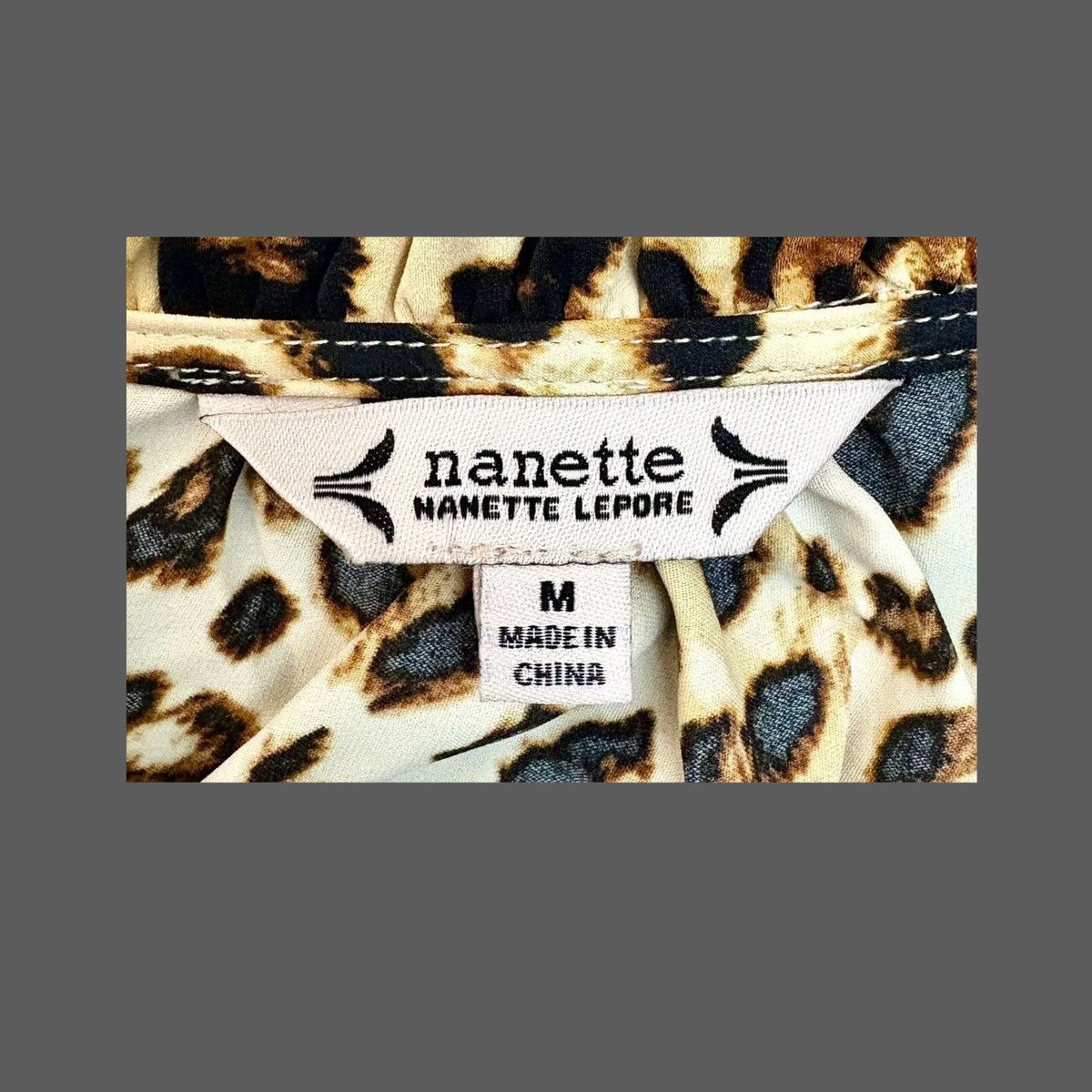 Nanette Lepore Nanette Lepore Women’s Khloe Cheetah Print Blouse Sz M Size M / US 6-8 / IT 42-44 - 17 Thumbnail