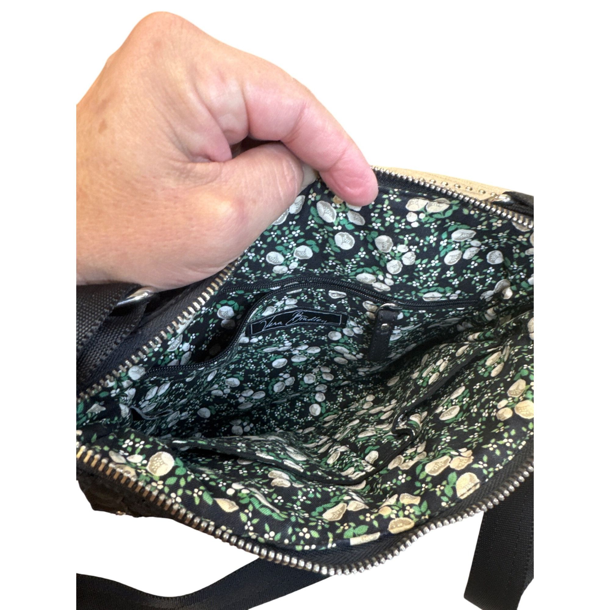 Vera Bradley Vera Bradley Womens Black Quilted Polyester Shoulder Crossbo Size ONE SIZE - 10 Thumbnail