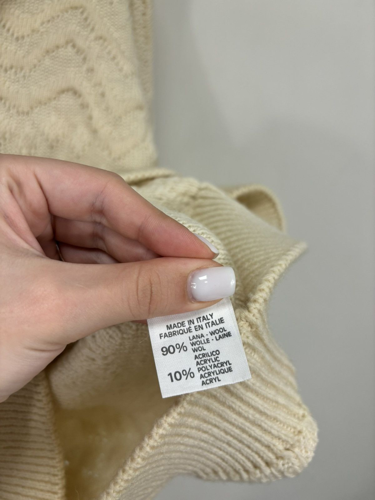 Other Vintage Nani Bon Men’s Wave Knit Wool Turtleneck Zip Sweater Size US L / EU 52-54 / 3 - 17 Thumbnail